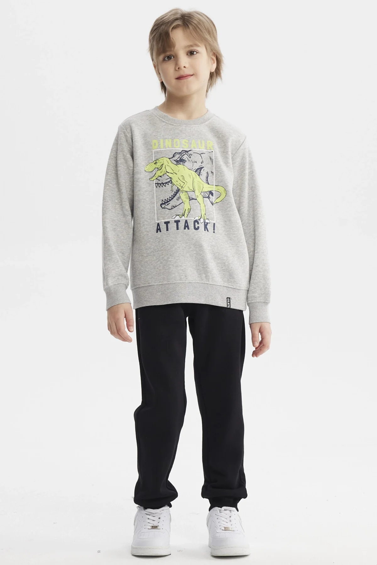 Polerón Niño Básico Toddler Gris Melange - Image 4