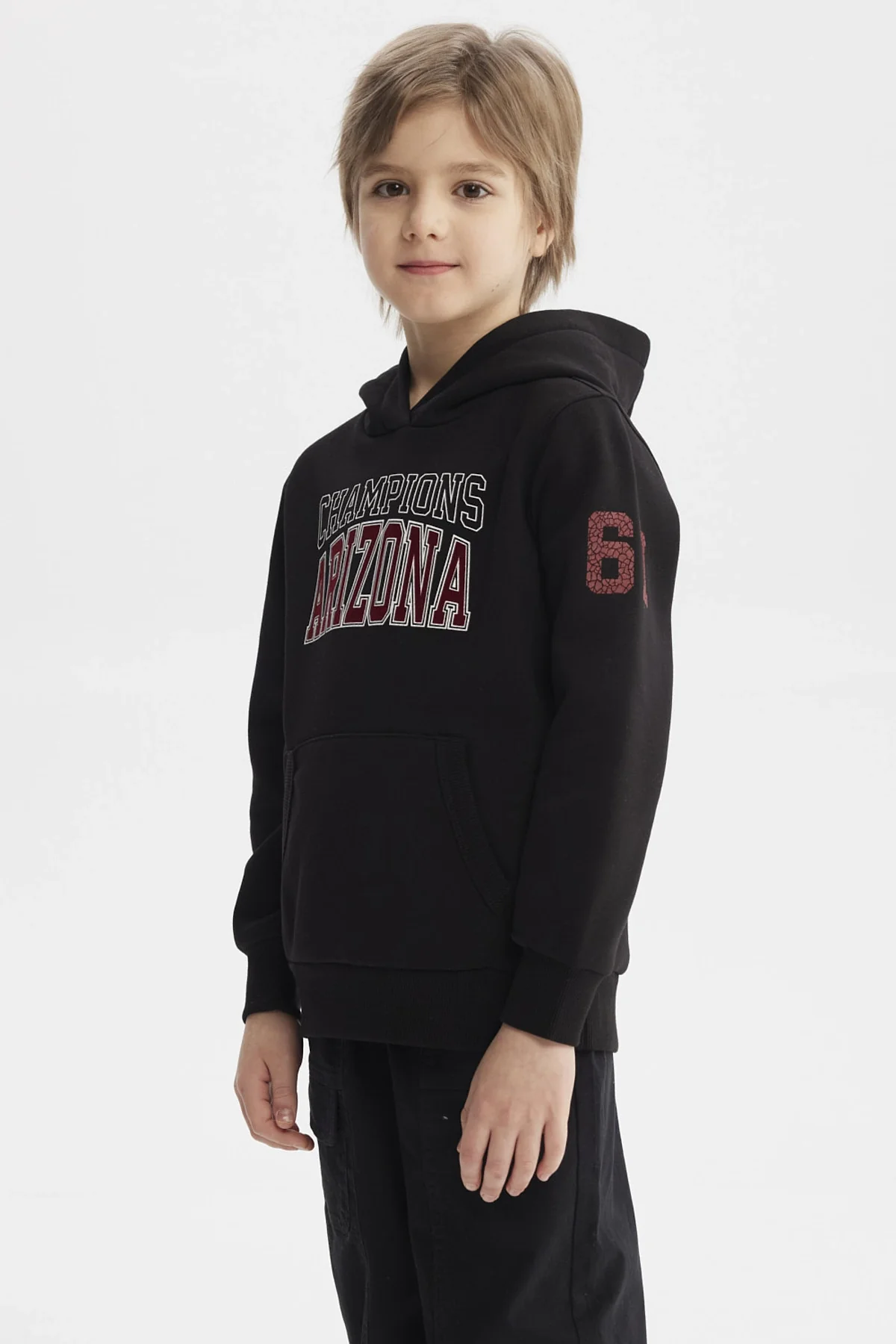 Polerón Niño Con Gorro Negro - Image 2