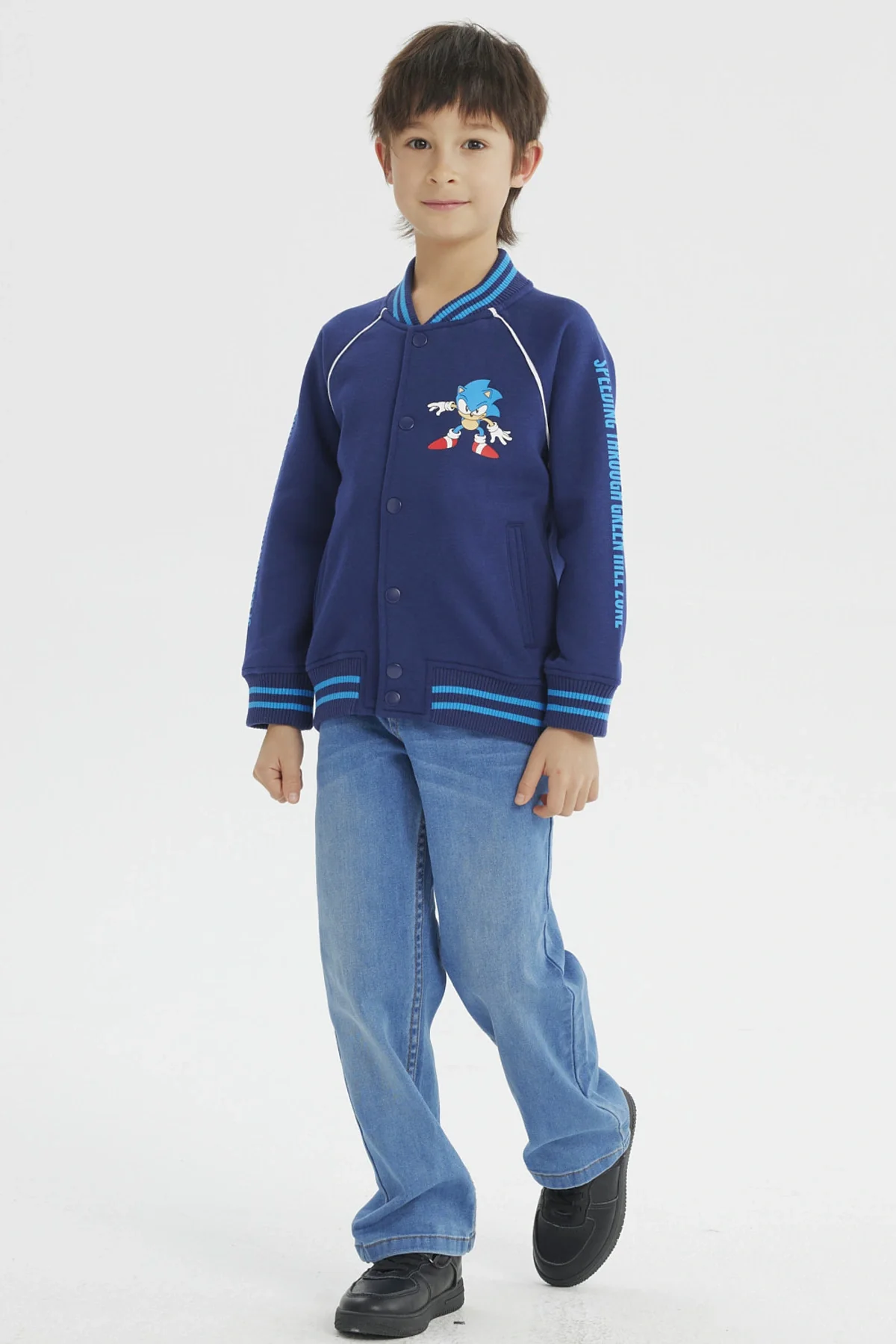 Polerón Niño Sonic Azul Marino - Image 4