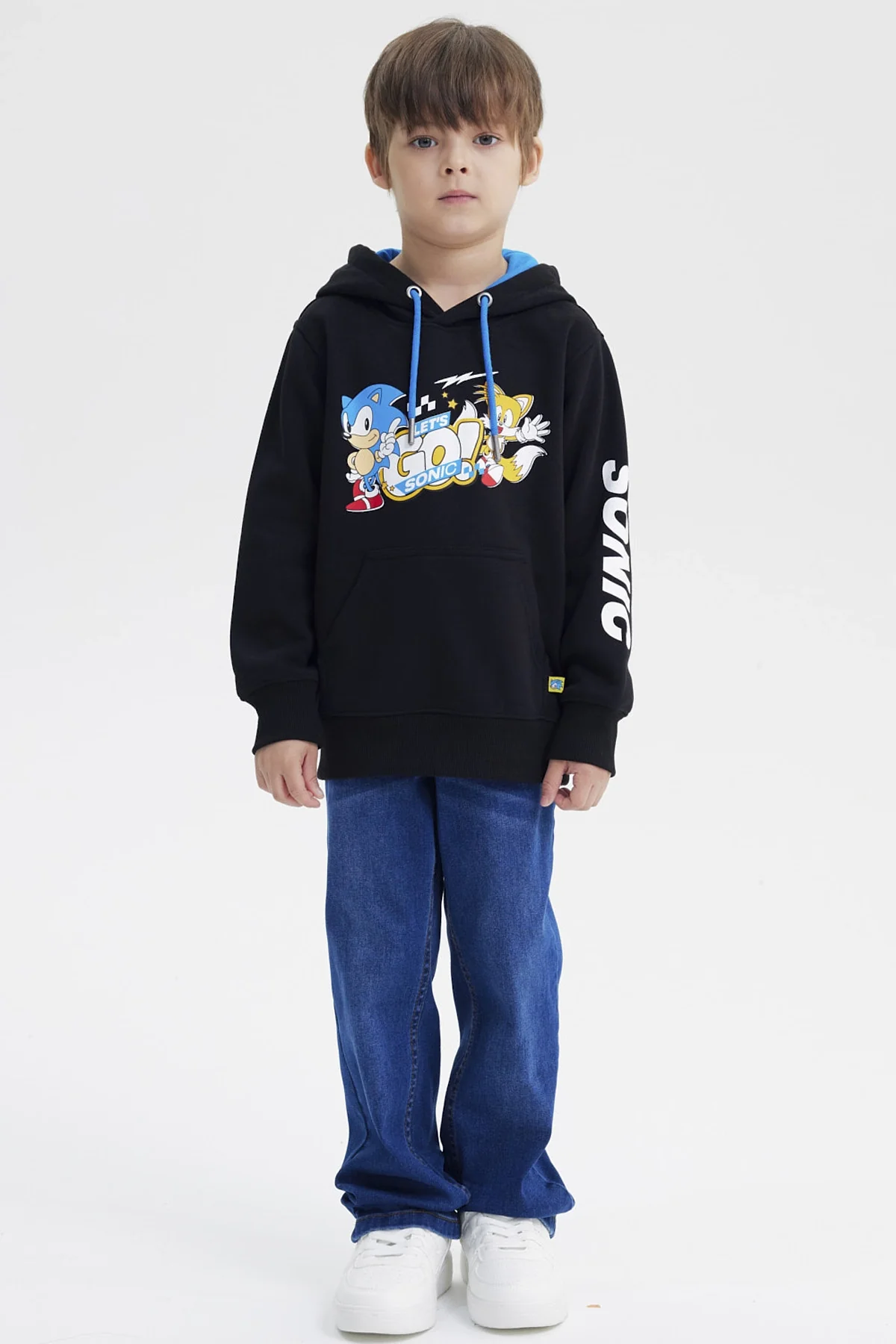 Polerón Niño Sonic Negro - Image 4