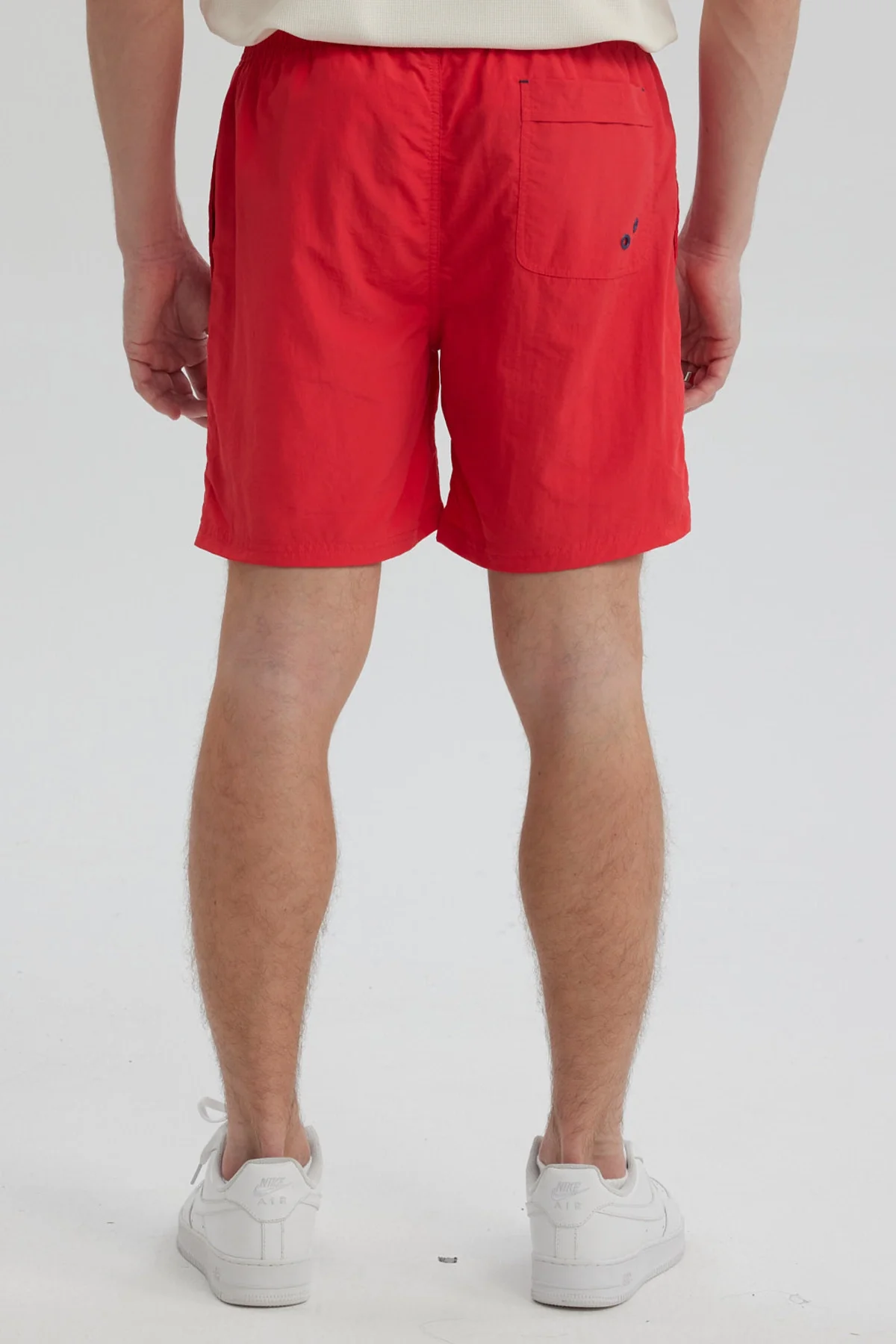 Short de Baño Hombre Liso Rojo - Image 3