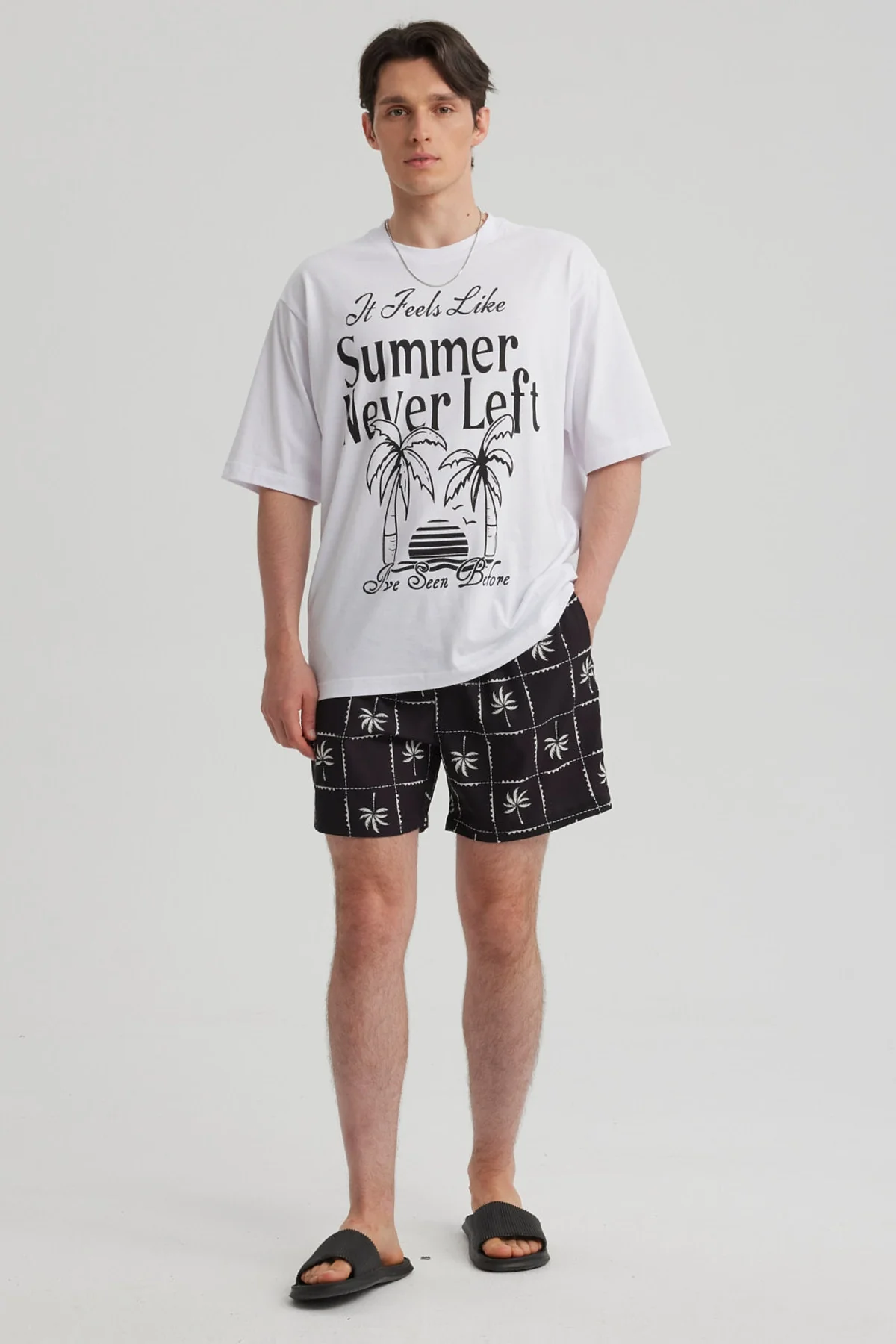 Short de Baño Hombre Rapport Negro - Image 4