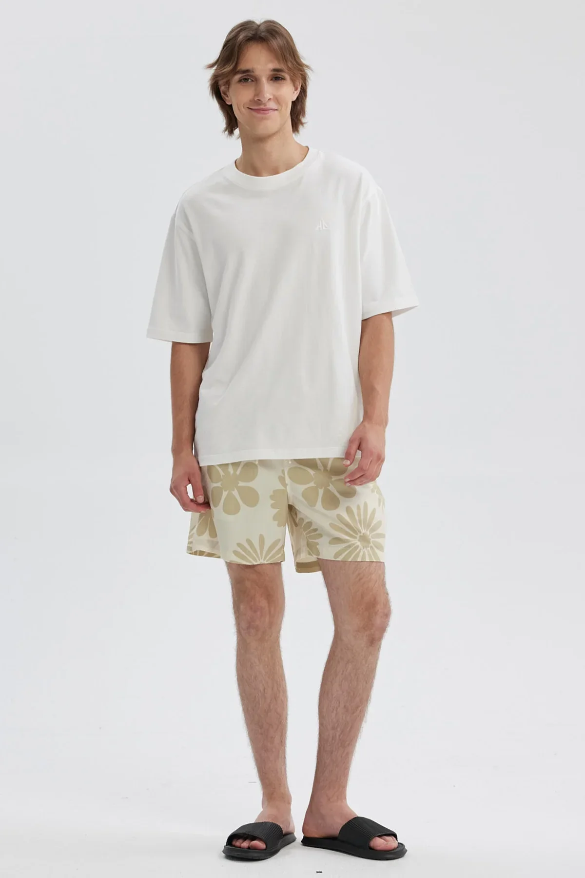 Short de Baño Hombre Tropical Beige - Image 4