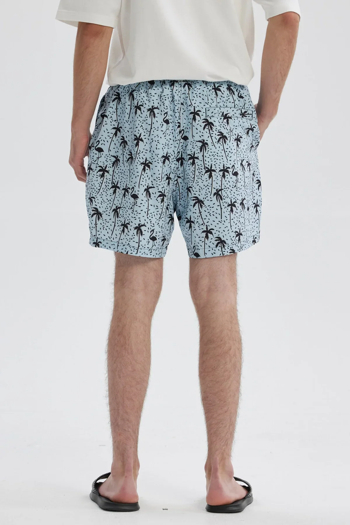 Short de Baño Hombre Tropical Celeste - Image 3