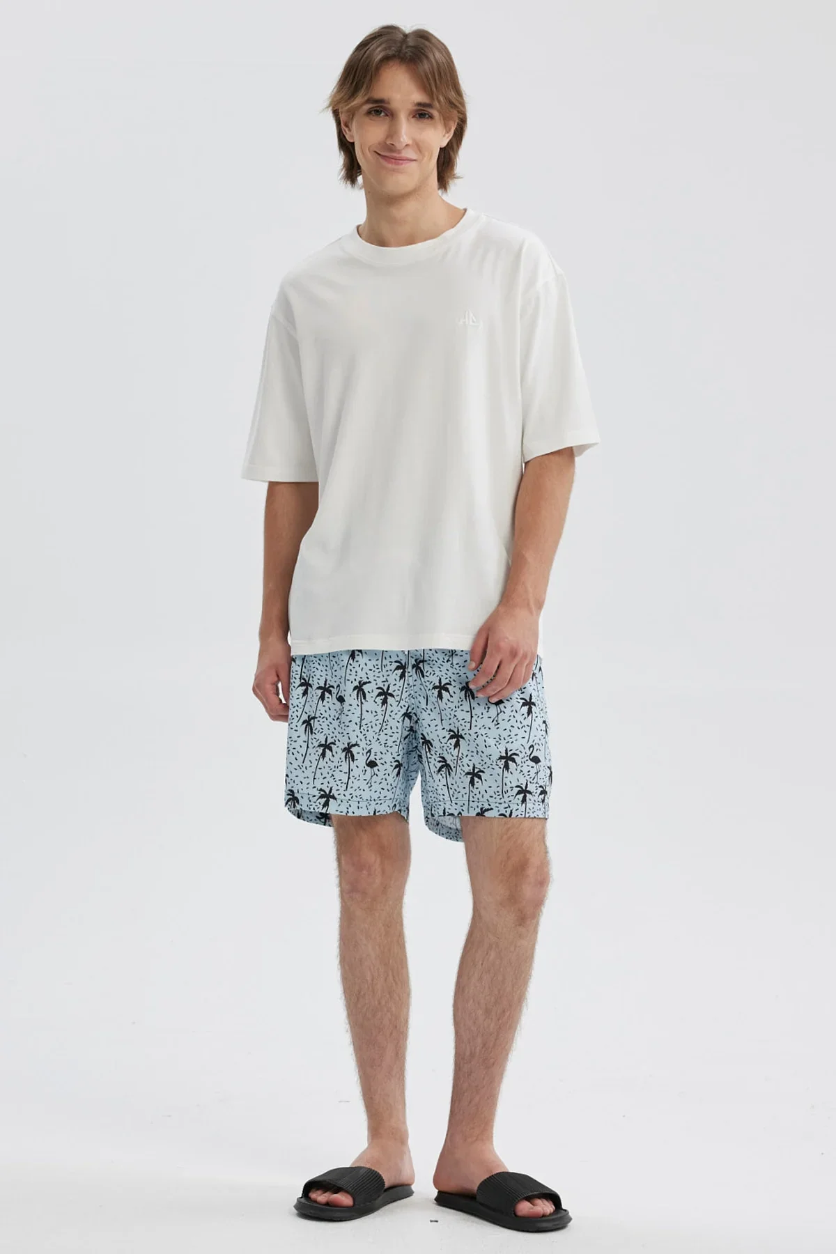 Short de Baño Hombre Tropical Celeste - Image 4