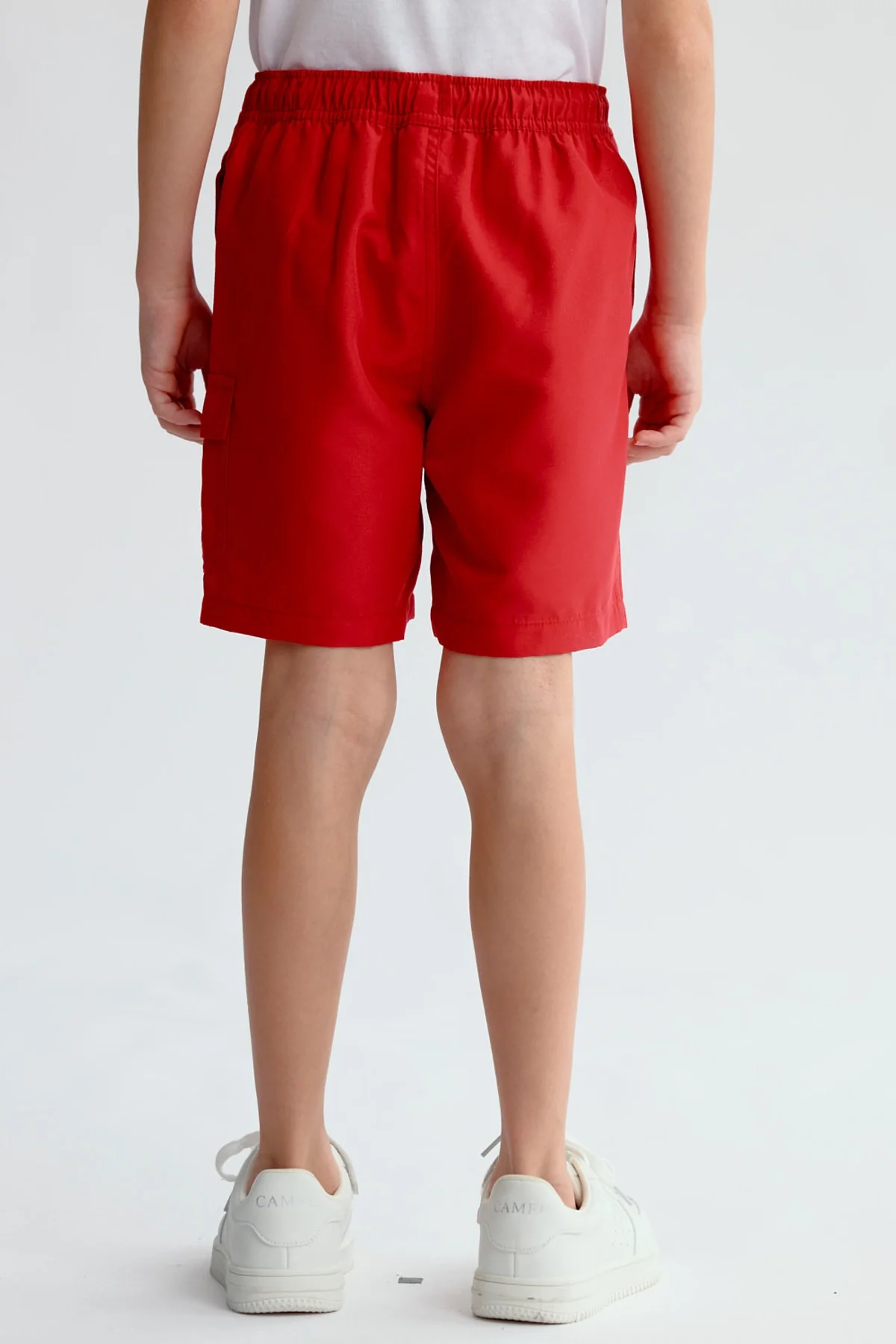 Short de Baño Niño Básico Rojo - Image 3