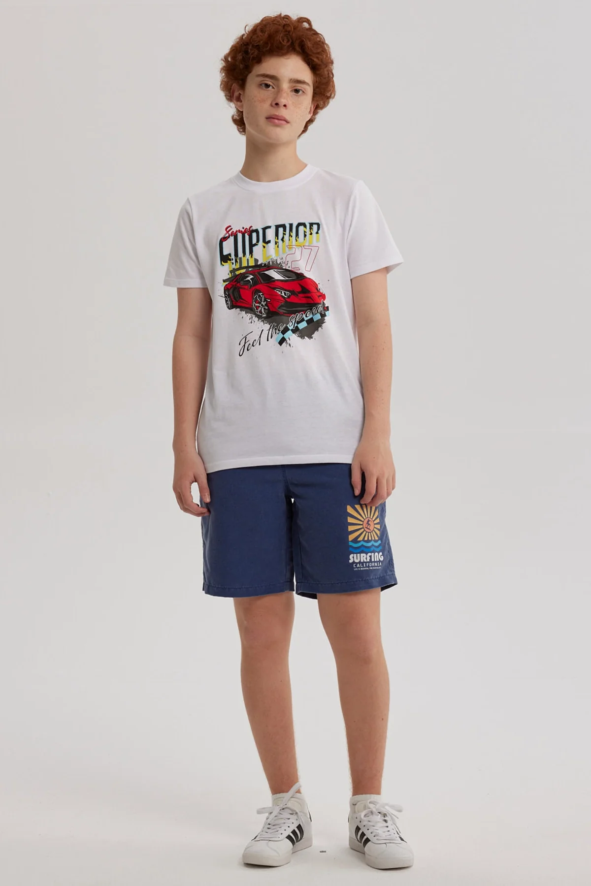 Short de Baño Niño Deslavado Azul - Image 4