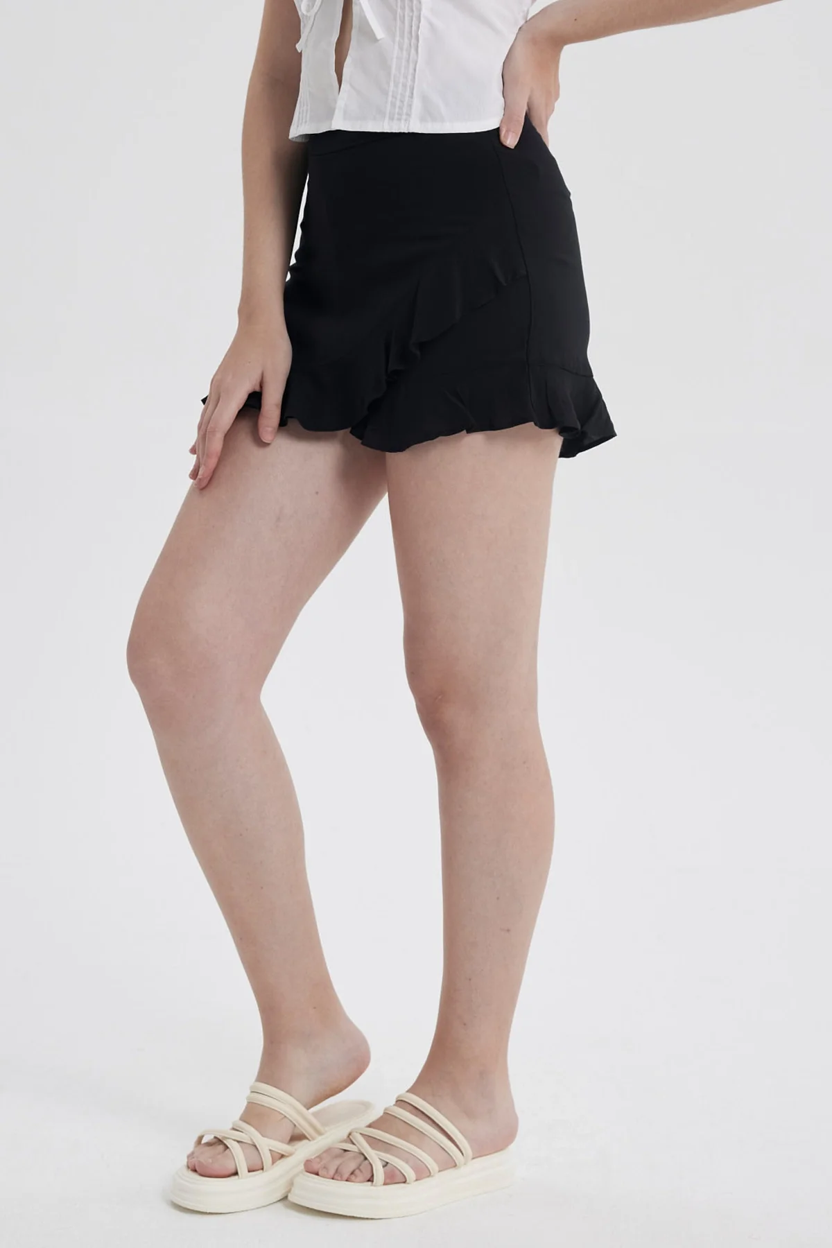 Short Mujer Print Negro - Image 2