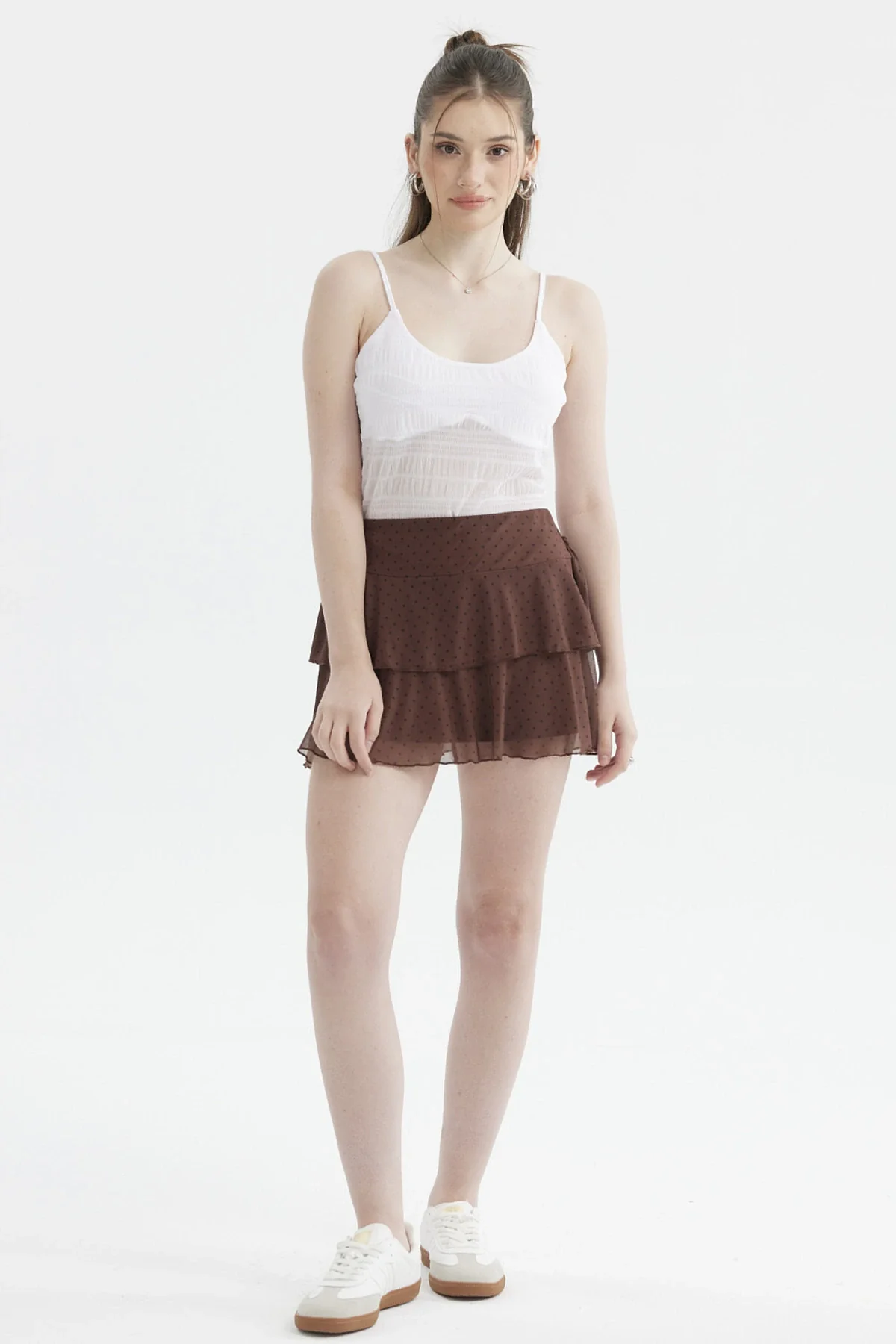 Short Mujer Vuelos Con Lazo Café Oscuro - Image 4