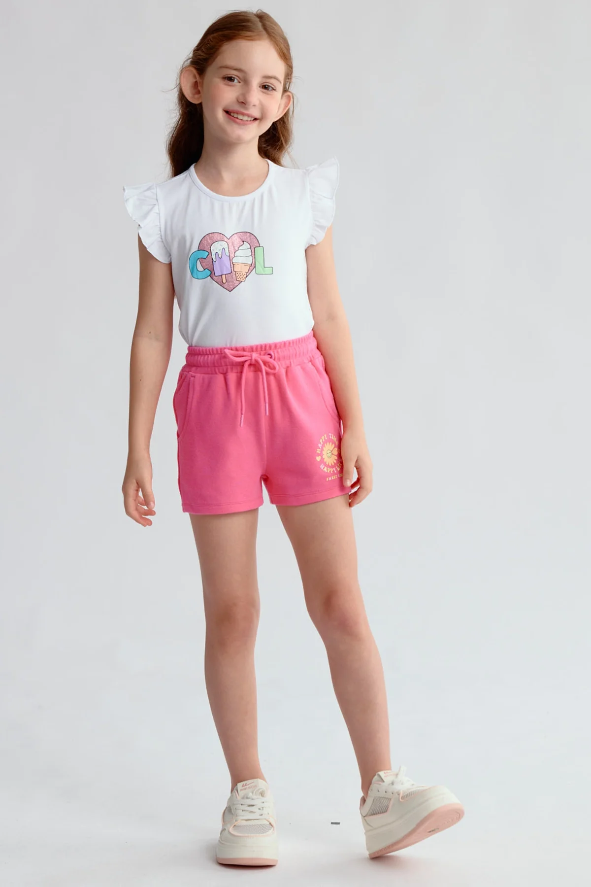 Short Niña Mini Print Fucsia - Image 4