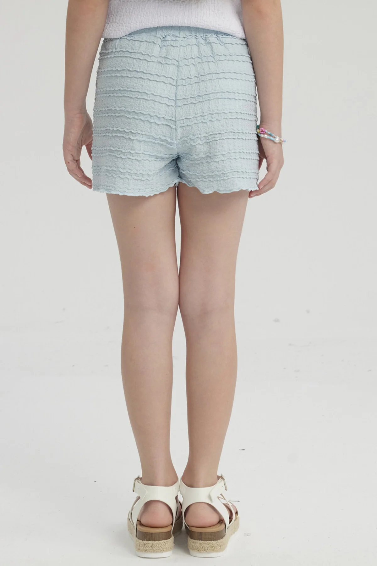 Short Niña Textura Celeste - Image 3