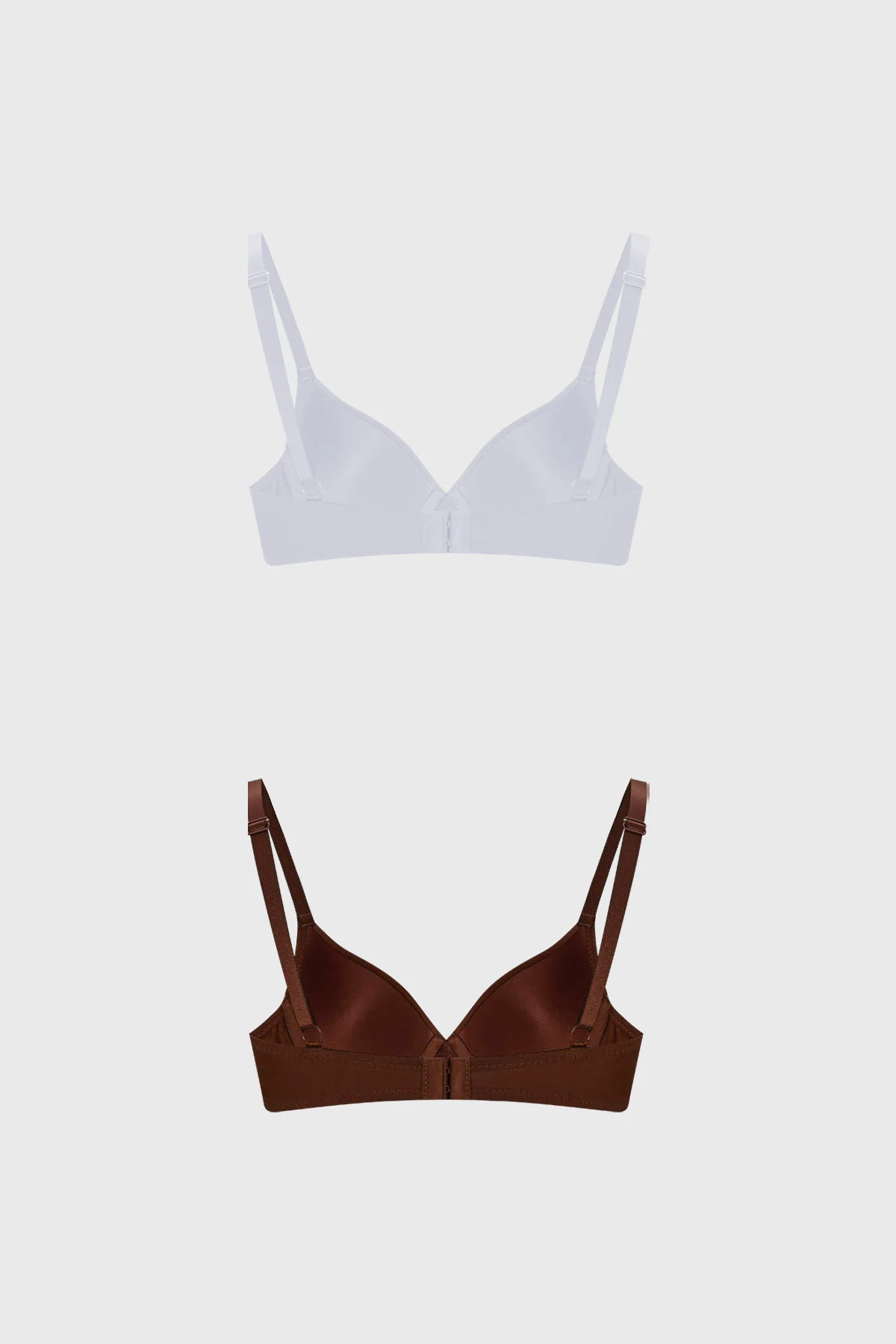 Sostén Mujer Bipack Básico Liso Café - Image 2