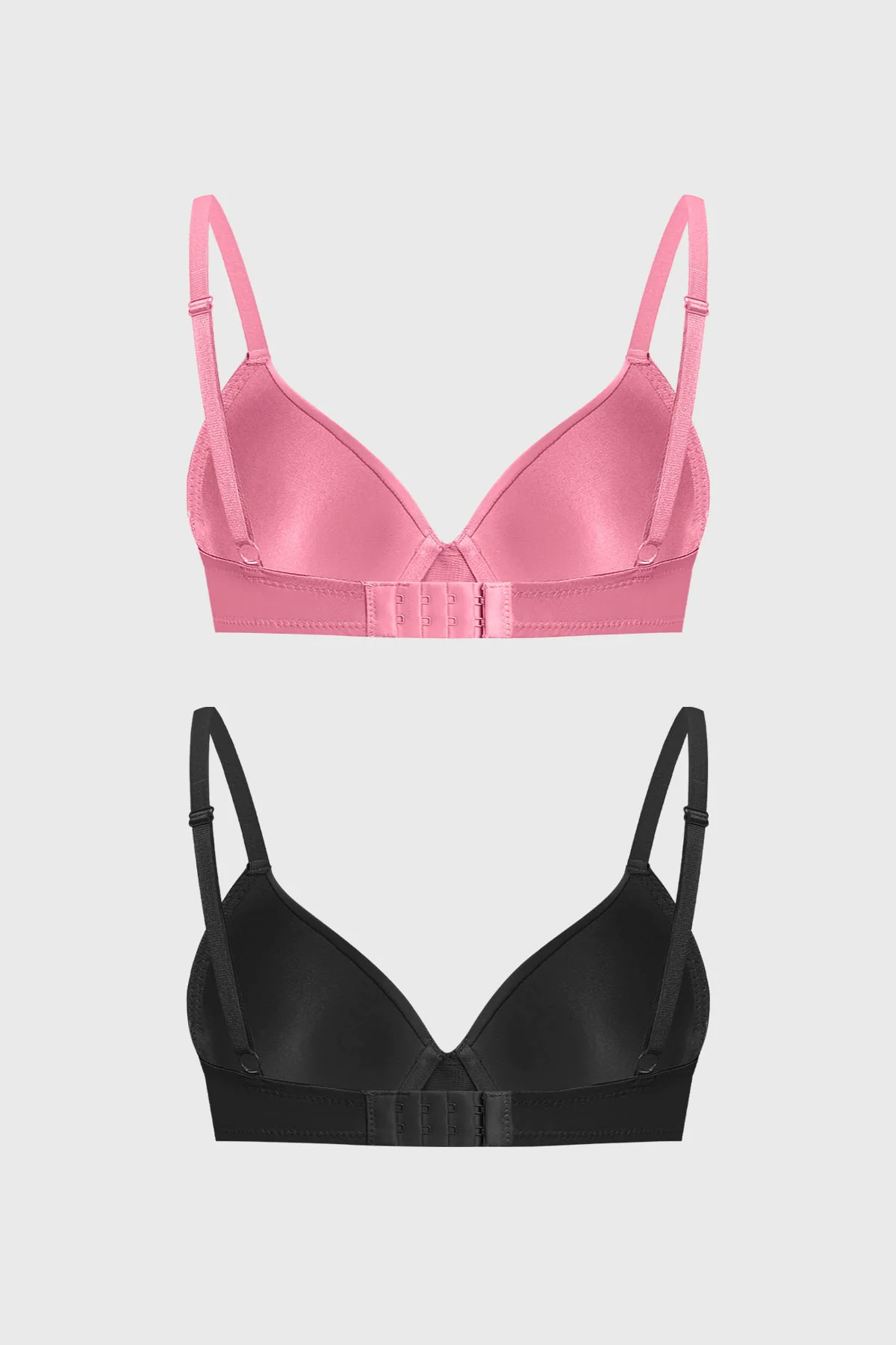 Sostén Mujer Bipack Básico Liso Rosado - Image 2