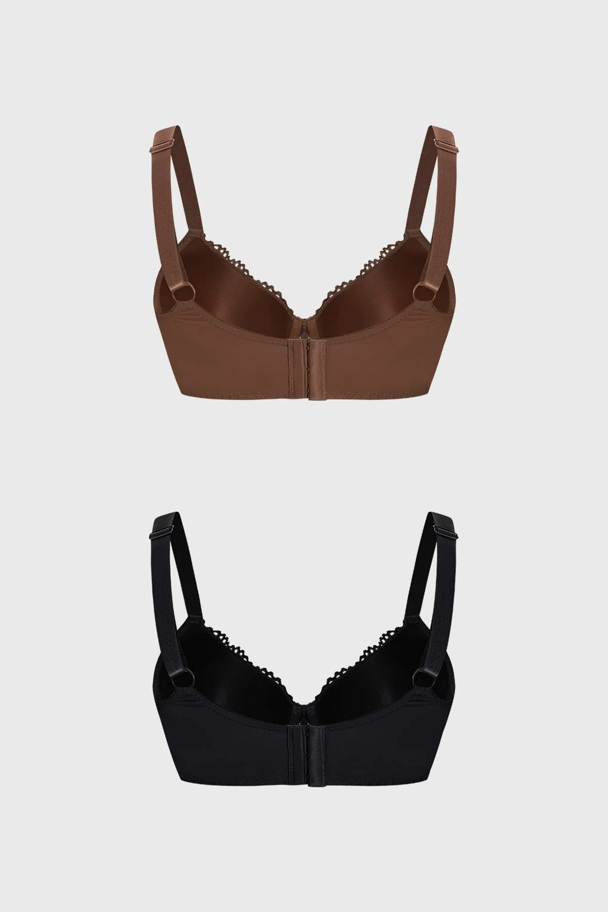 Sostén Mujer Bipack Detalle Encaje Café Claro - Image 2