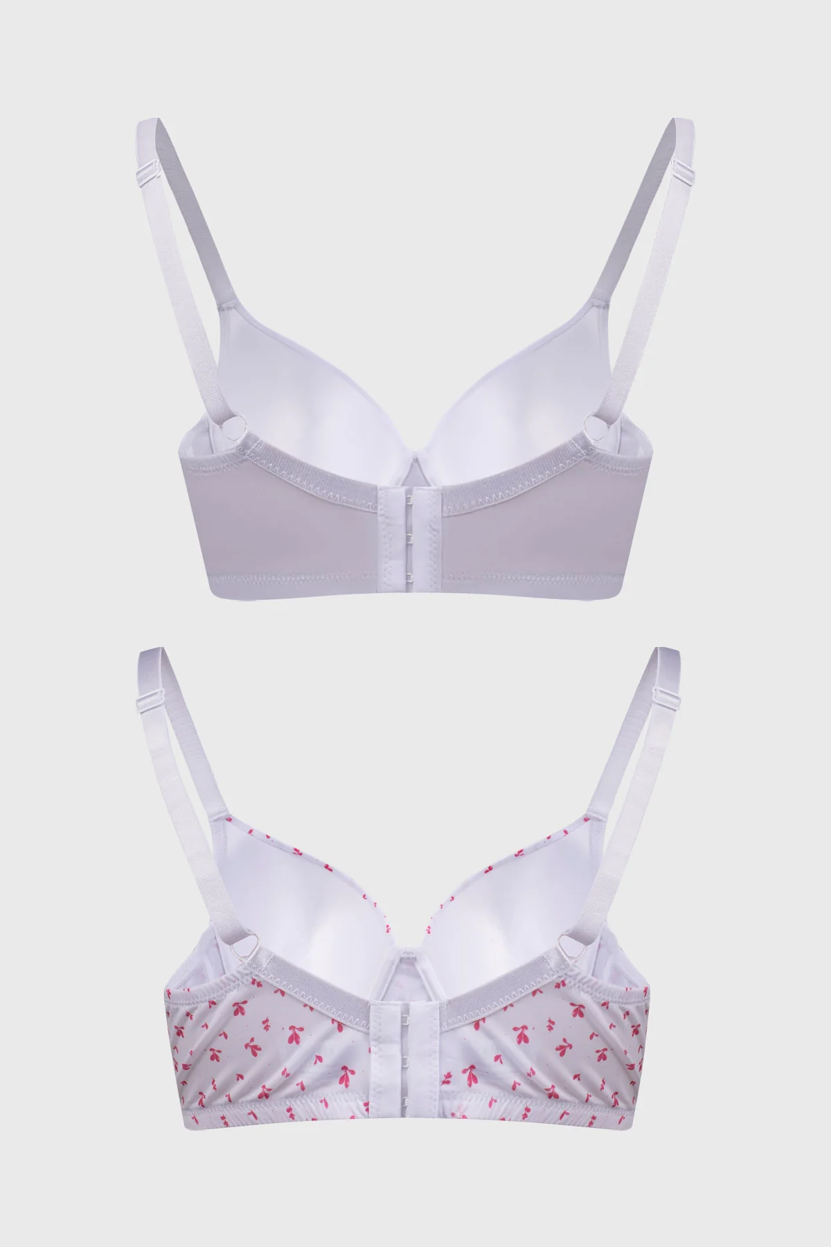 Sostén Mujer Bipack Estampado Liso Fucsia - Image 2