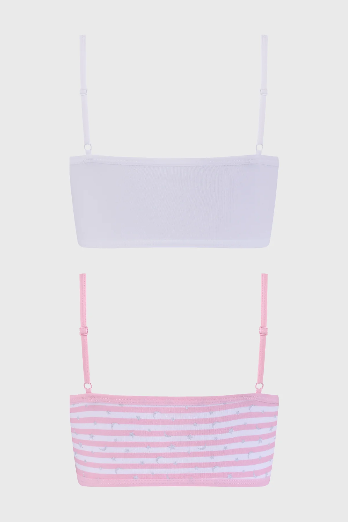 Sostén Mujer Bipack Liso Mini Print Blanco - Image 2