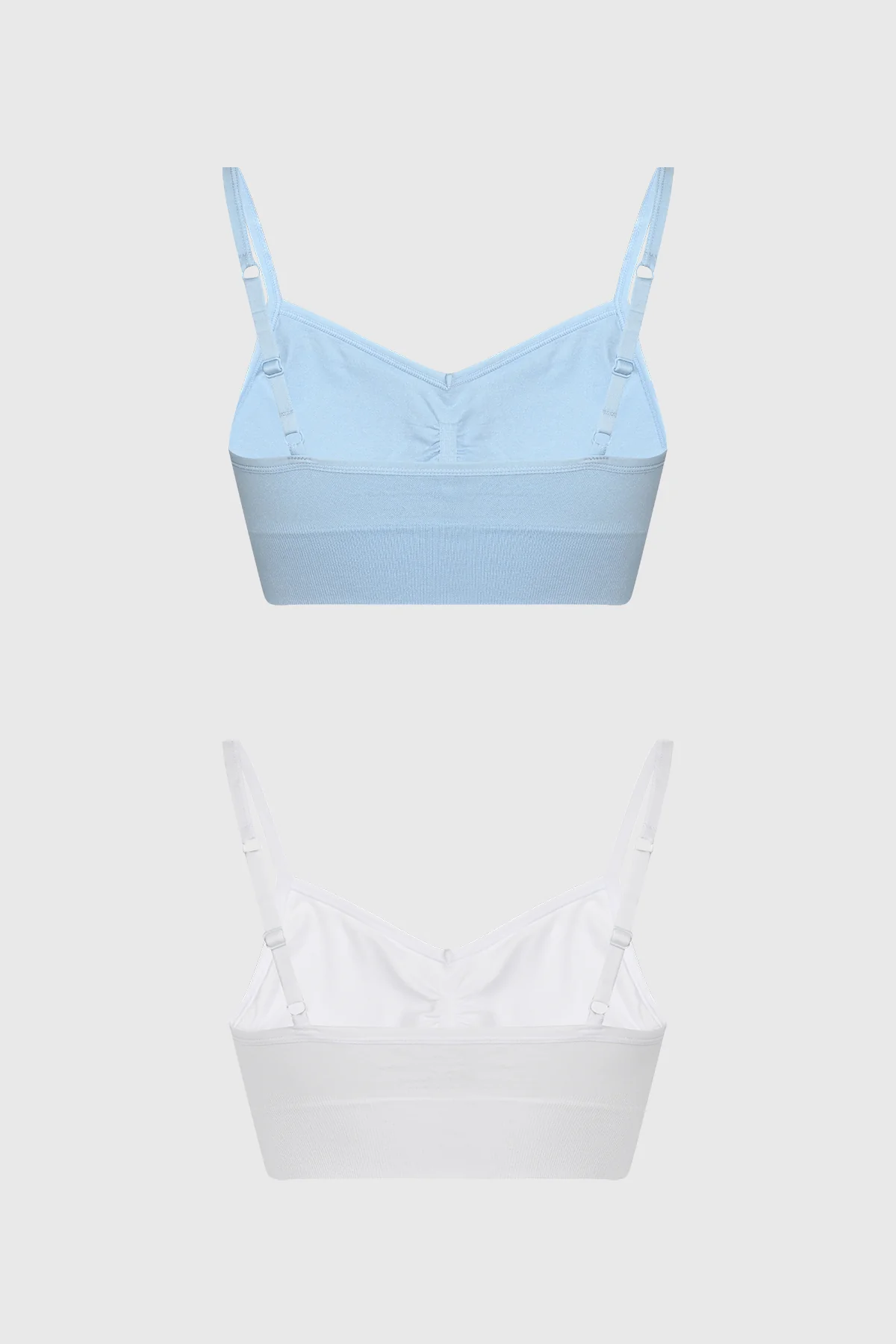 Sostén Mujer Bipack Peto Liso Azul Claro - Image 2