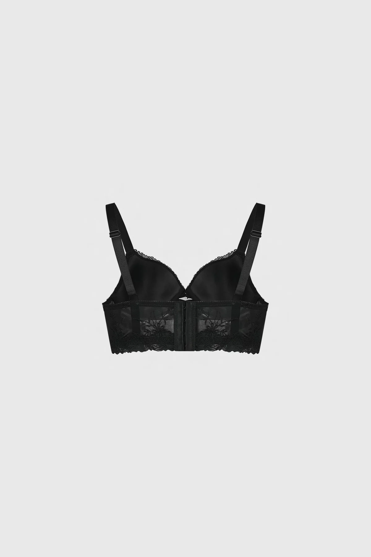 Sostén Mujer Copa Soft Detalle Macramé Negro - Image 2