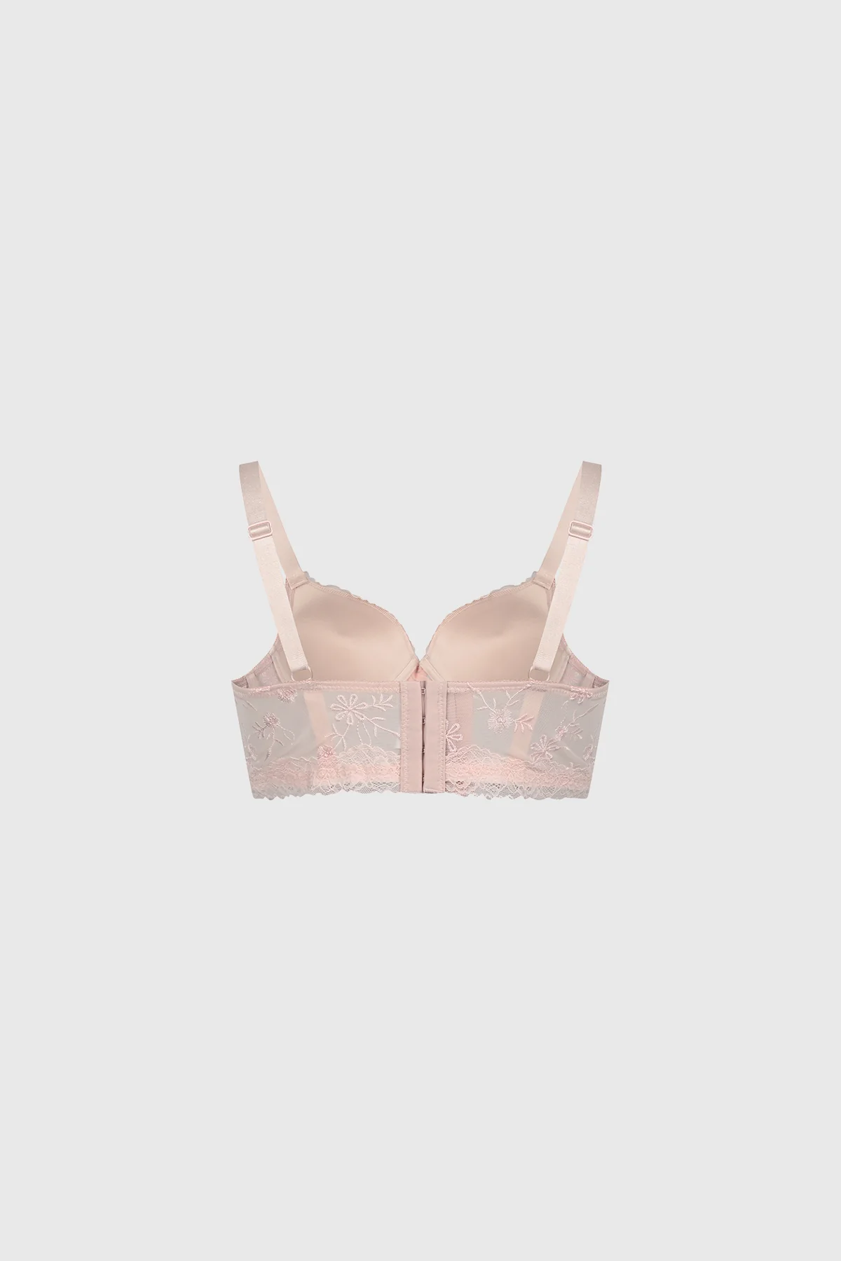 Sostén Mujer Copa Soft Detalle Macramé Palo Rosa - Image 2