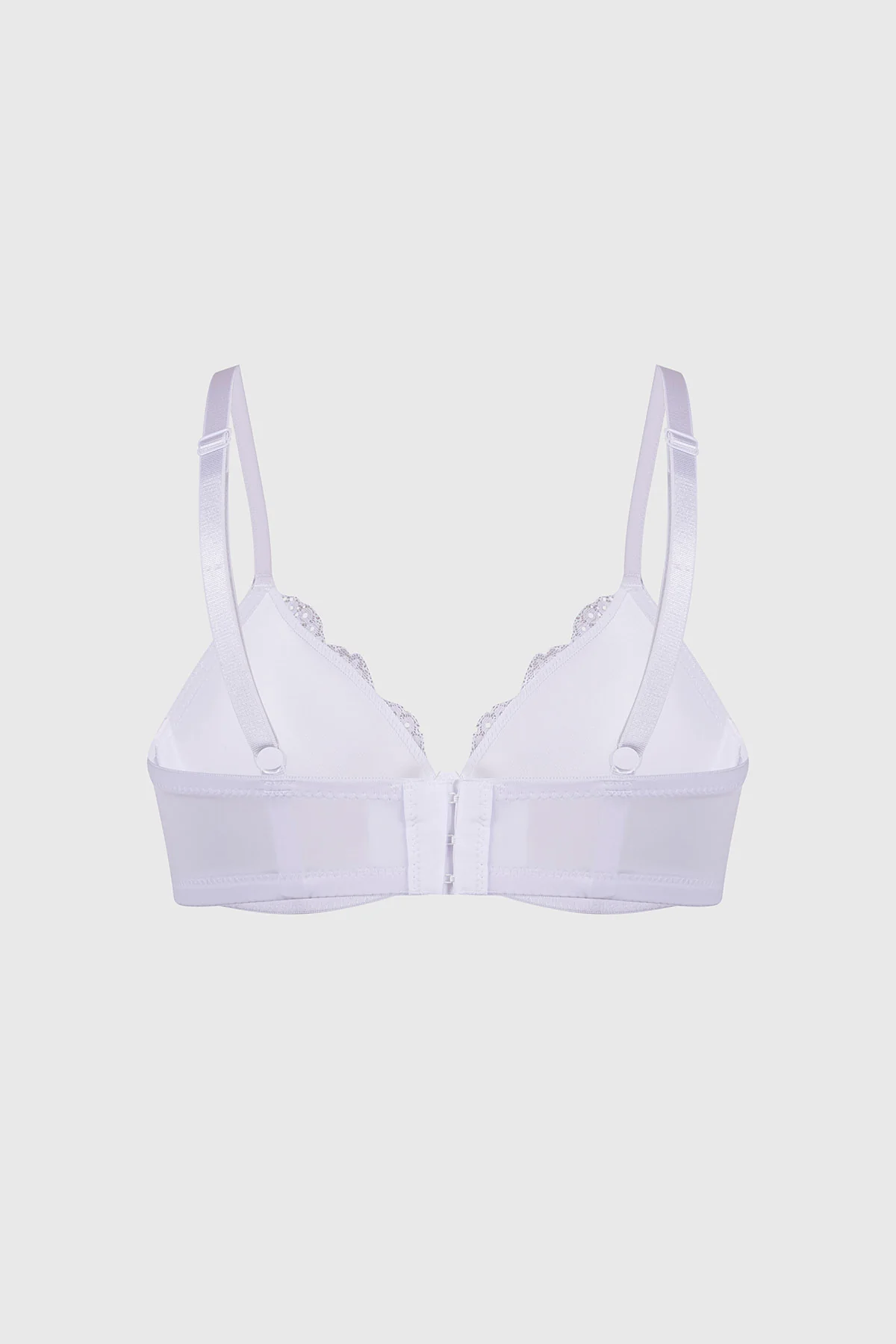 Sostén Mujer Copa Soft Encaje Superior Blanco - Image 2