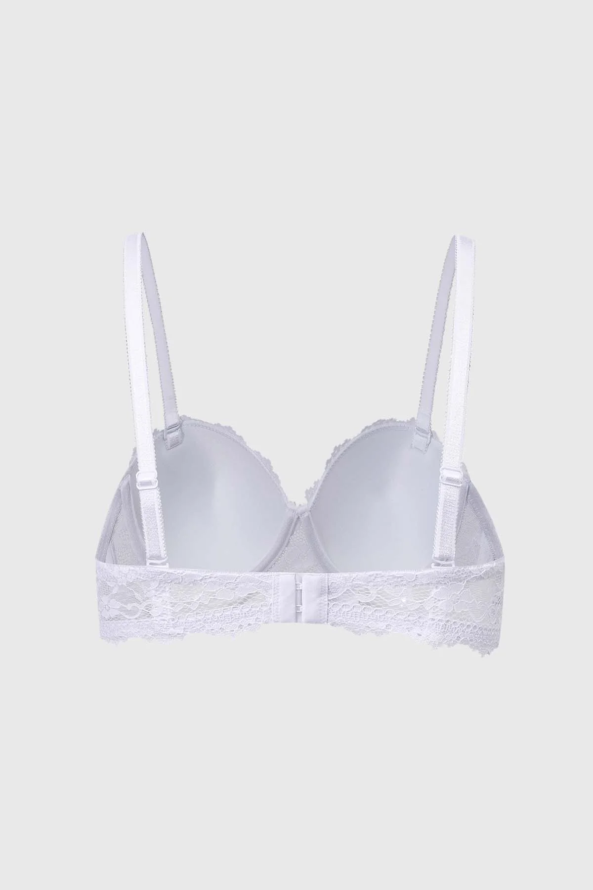 Sostén Mujer Copa Soft Strapless Encaje Blanco - Image 2