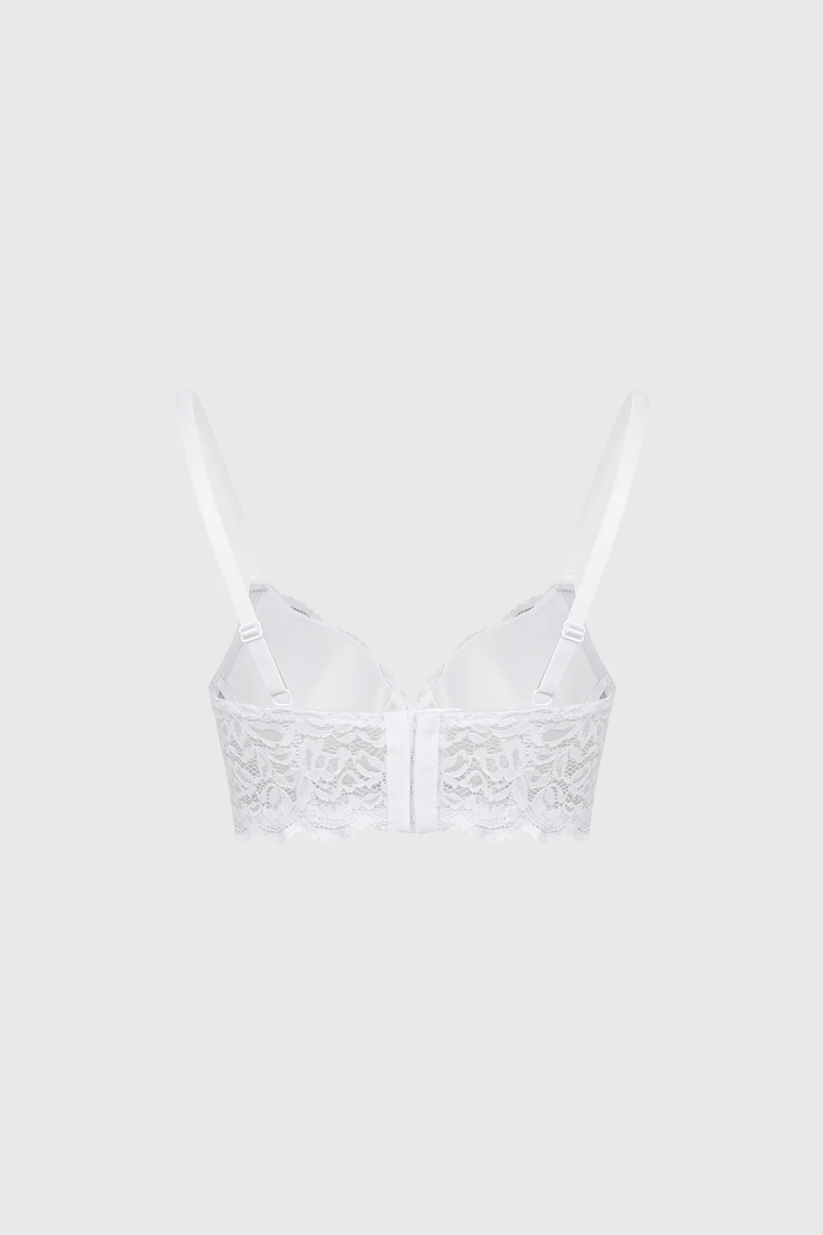 Sostén Mujer Corset Detalle Cruce Medio Blanco - Image 2