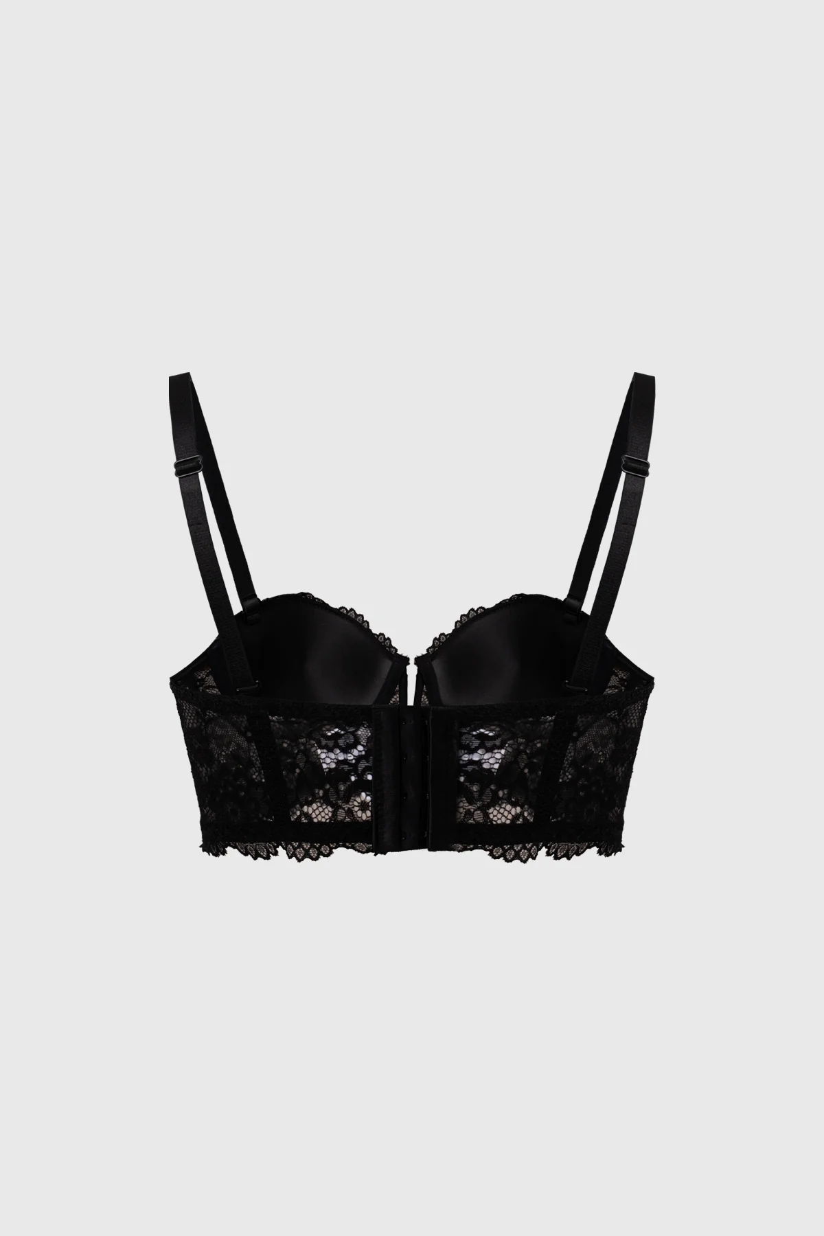 Sostén Mujer Strappless Encaje Negro - Image 2
