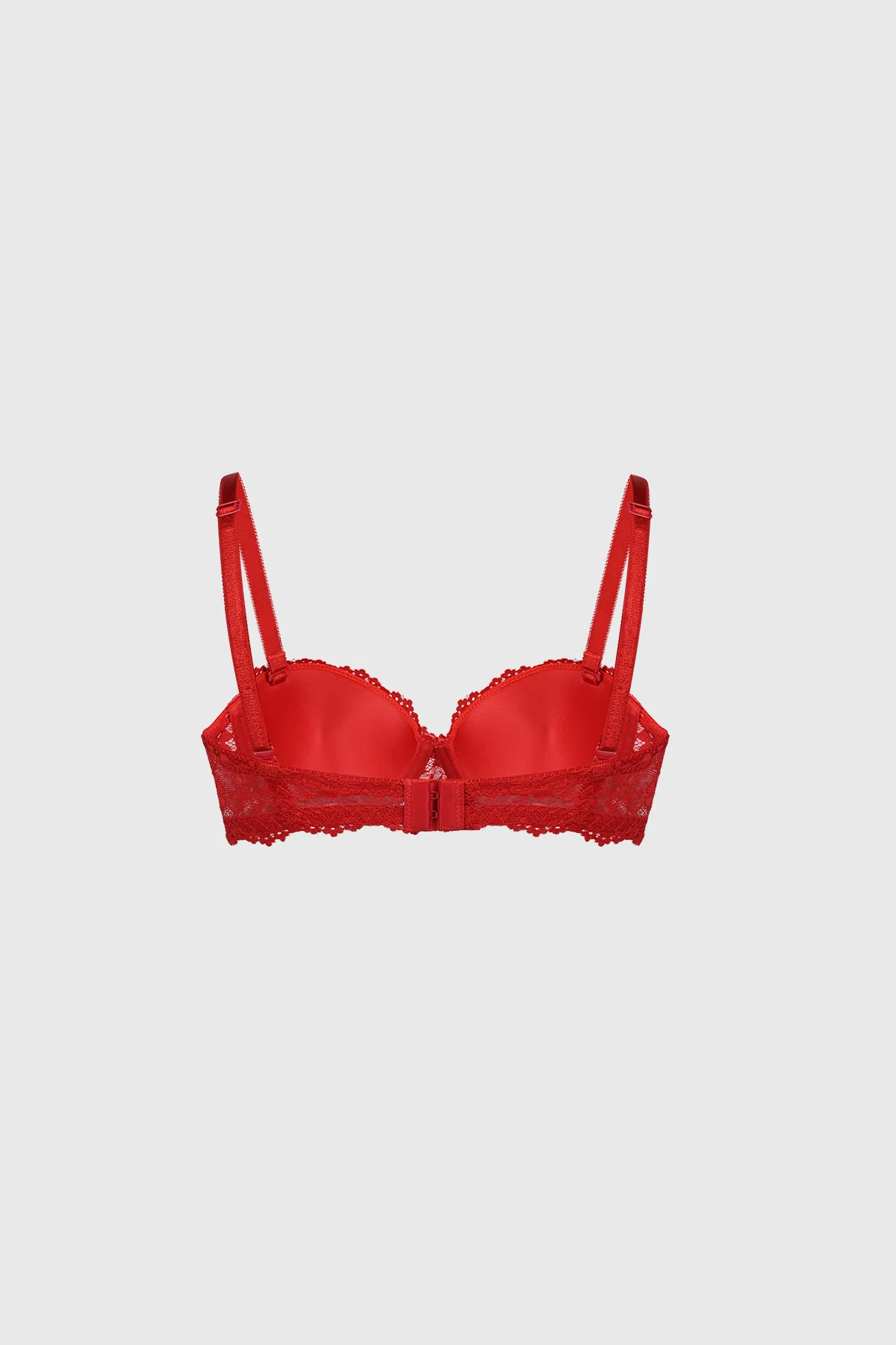 Sostén Mujer Strappless Encaje Rojo - Image 2