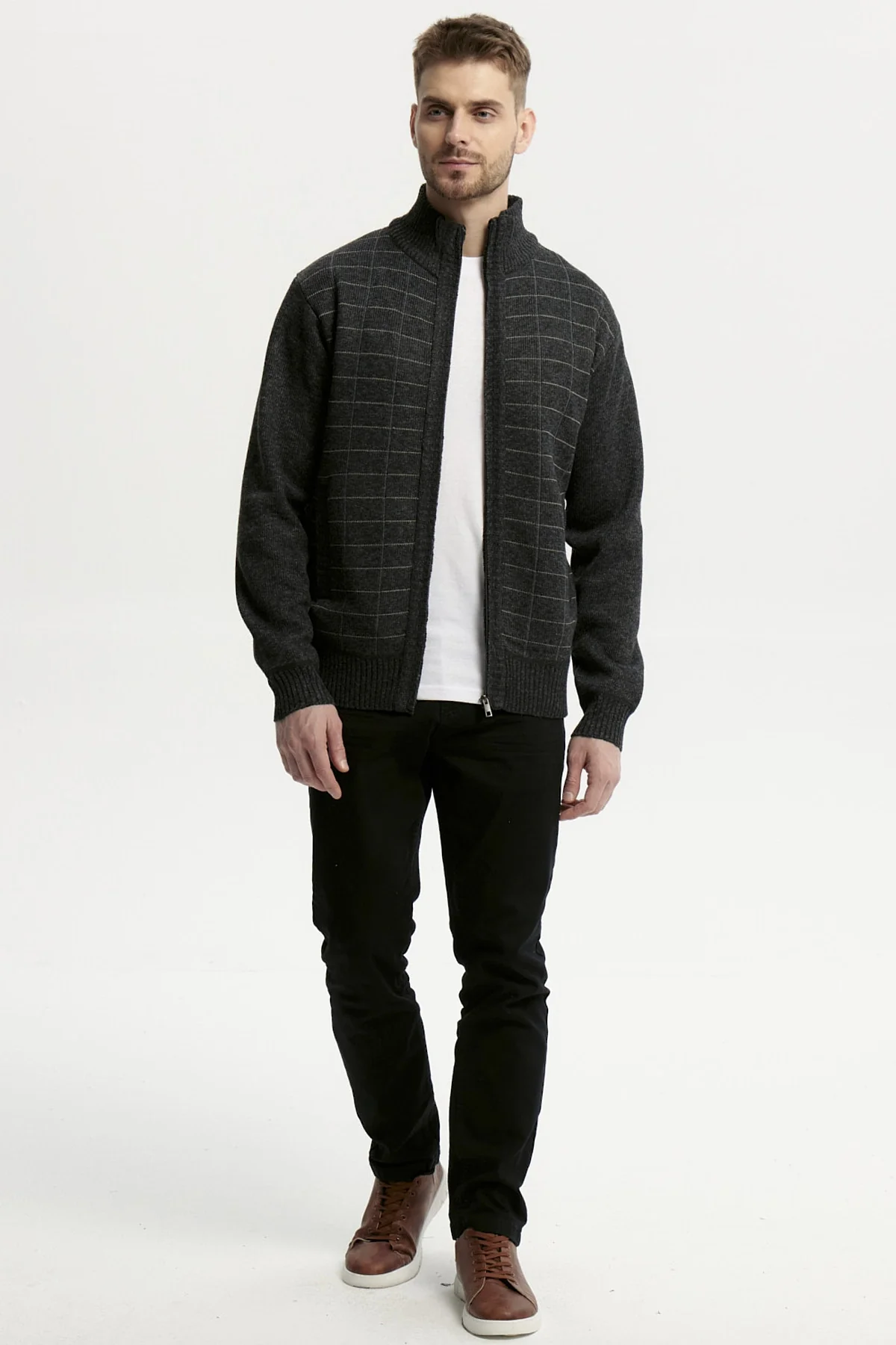 Sweater Hombre Cuello Con Cierre Marengo - Image 4