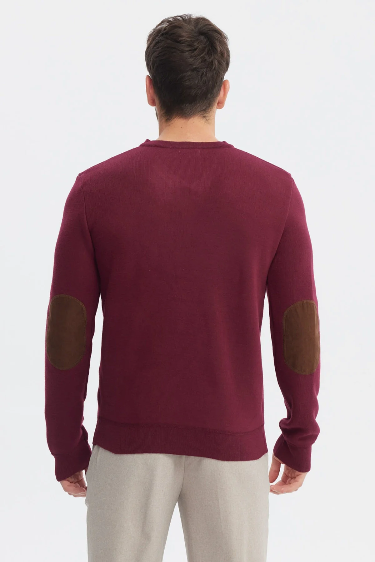 Sweater Hombre Slim Cuello V Rojo - Image 3