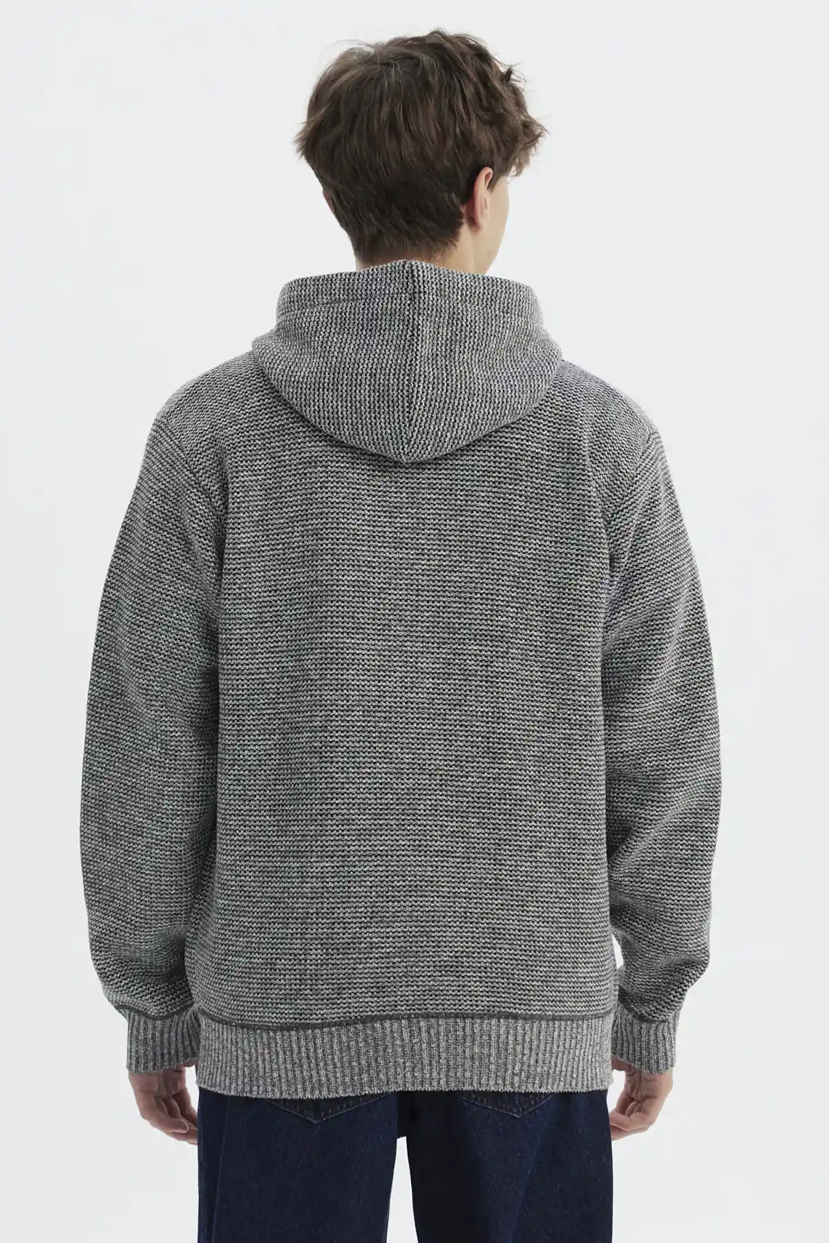 Sweater Hombre Slim Gris - Image 3