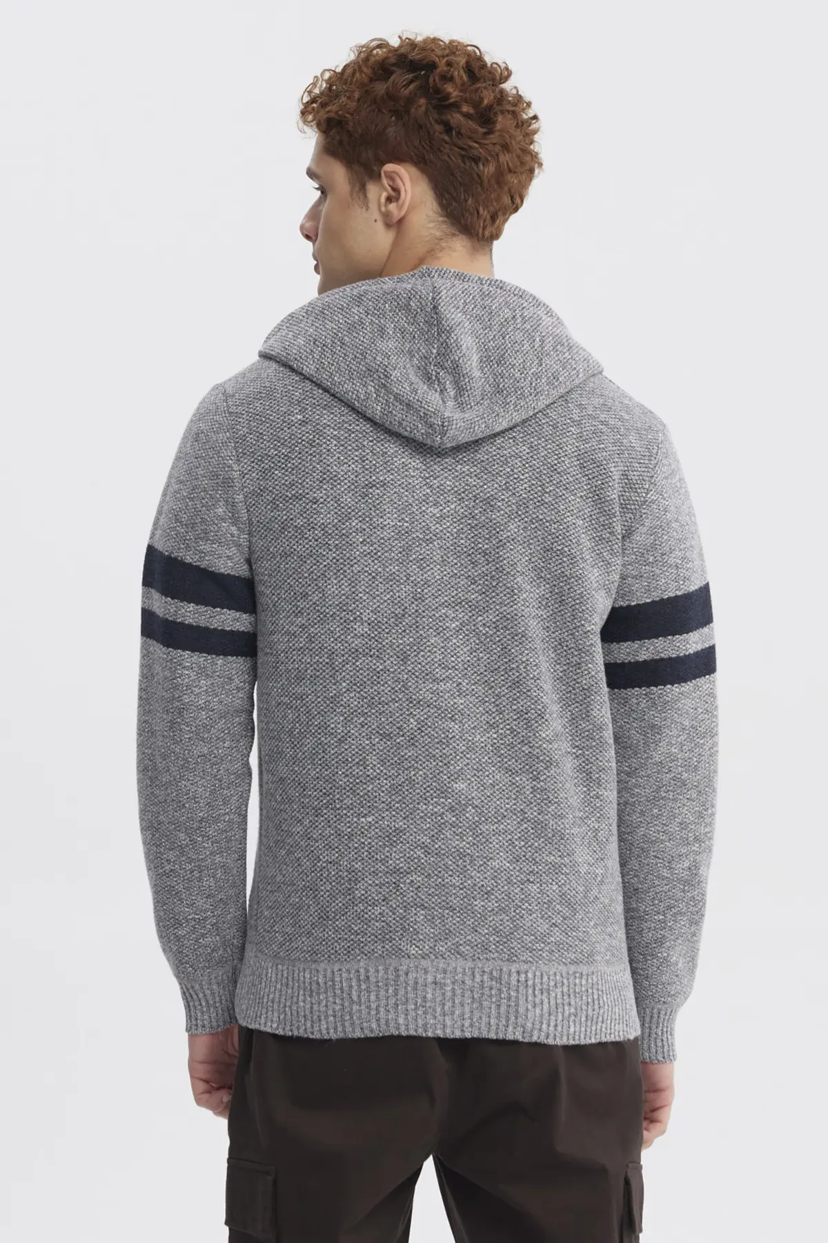Sweater Hombre Slim Juvenil Gris - Image 3