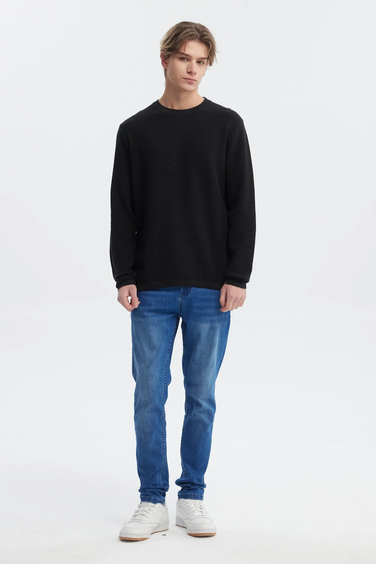 Sweater Hombre Slim Juvenil Negro - Image 4