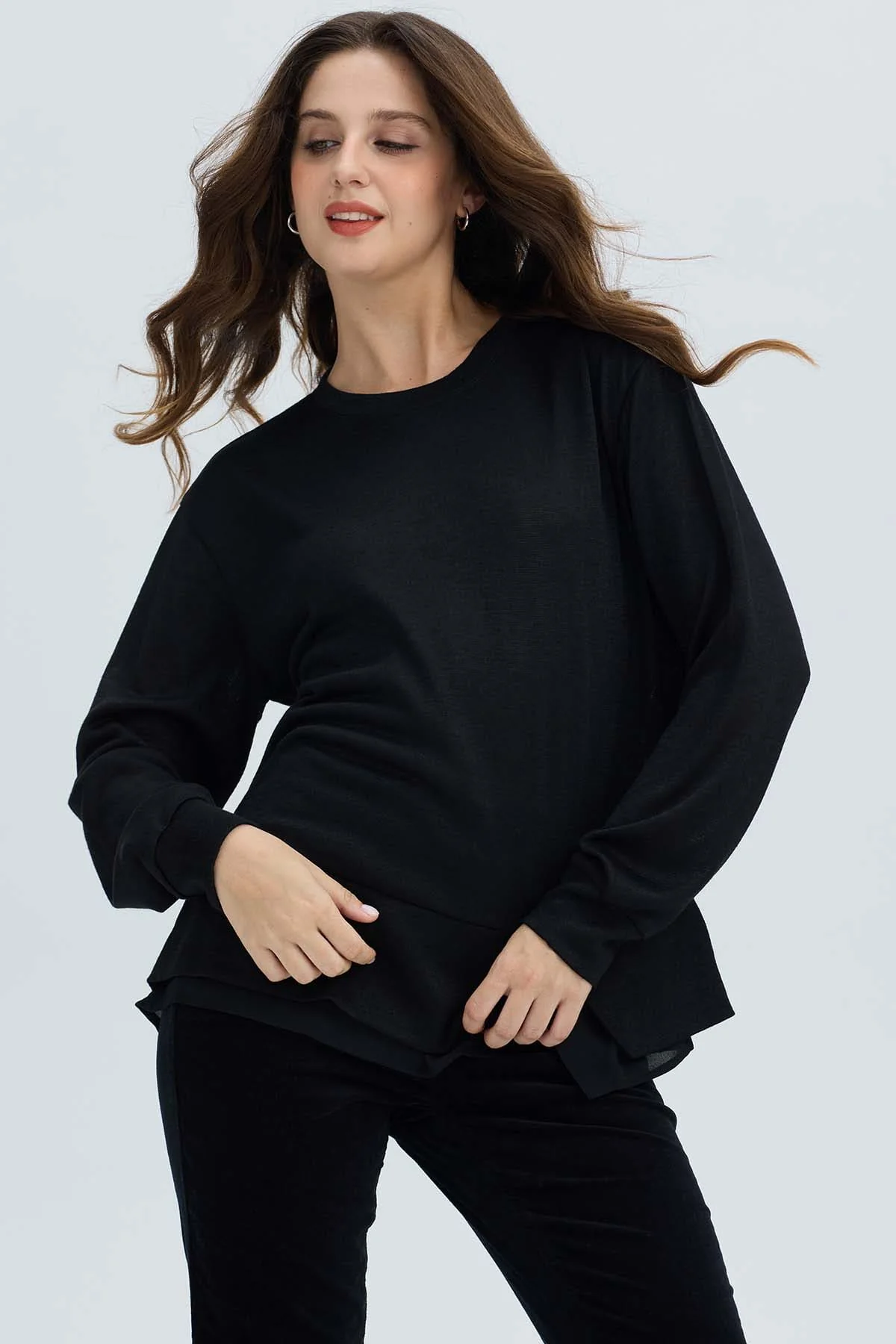 Sweater Mujer Basta Negro - Image 2