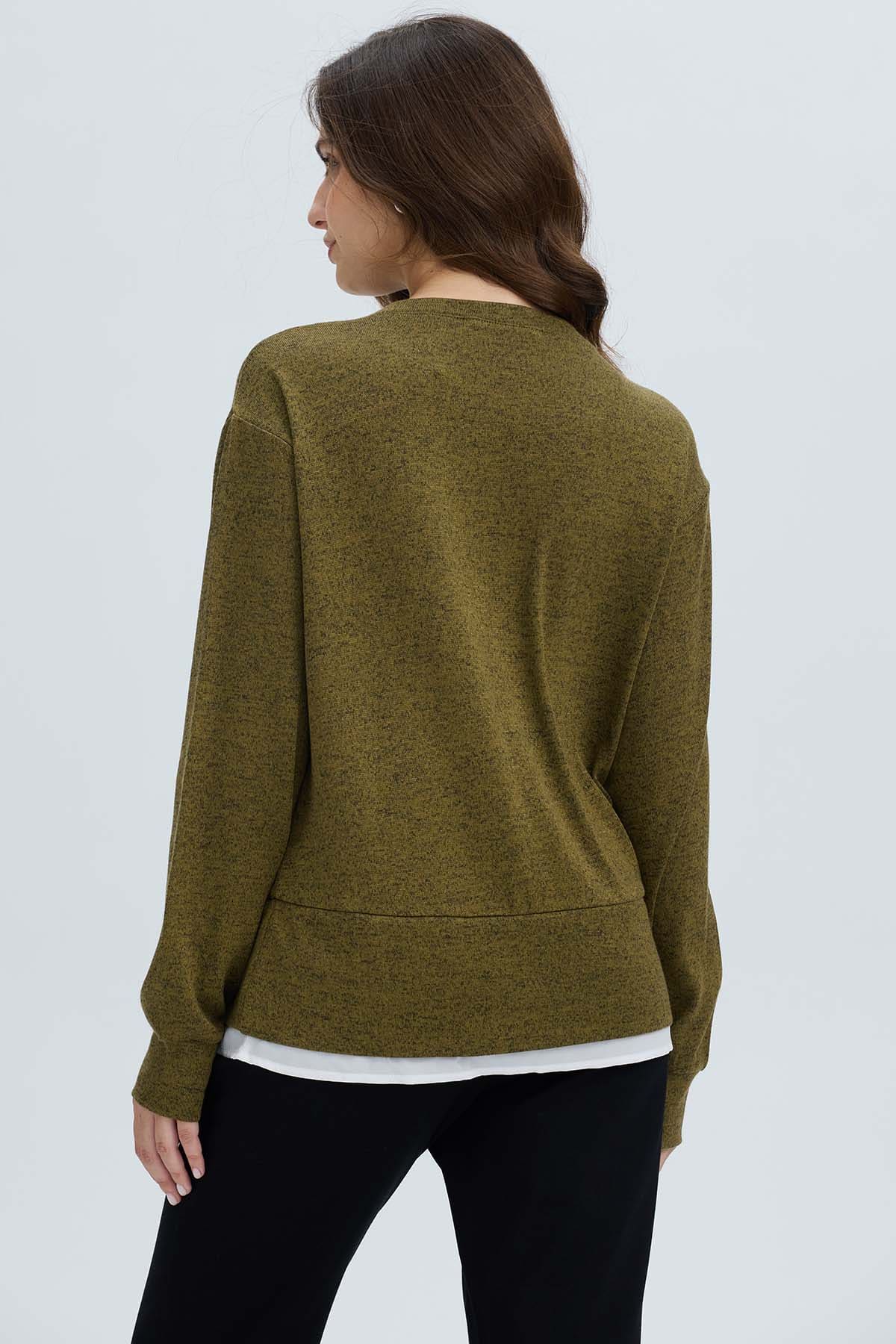Sweater Mujer Basta Verde Militar - Image 3
