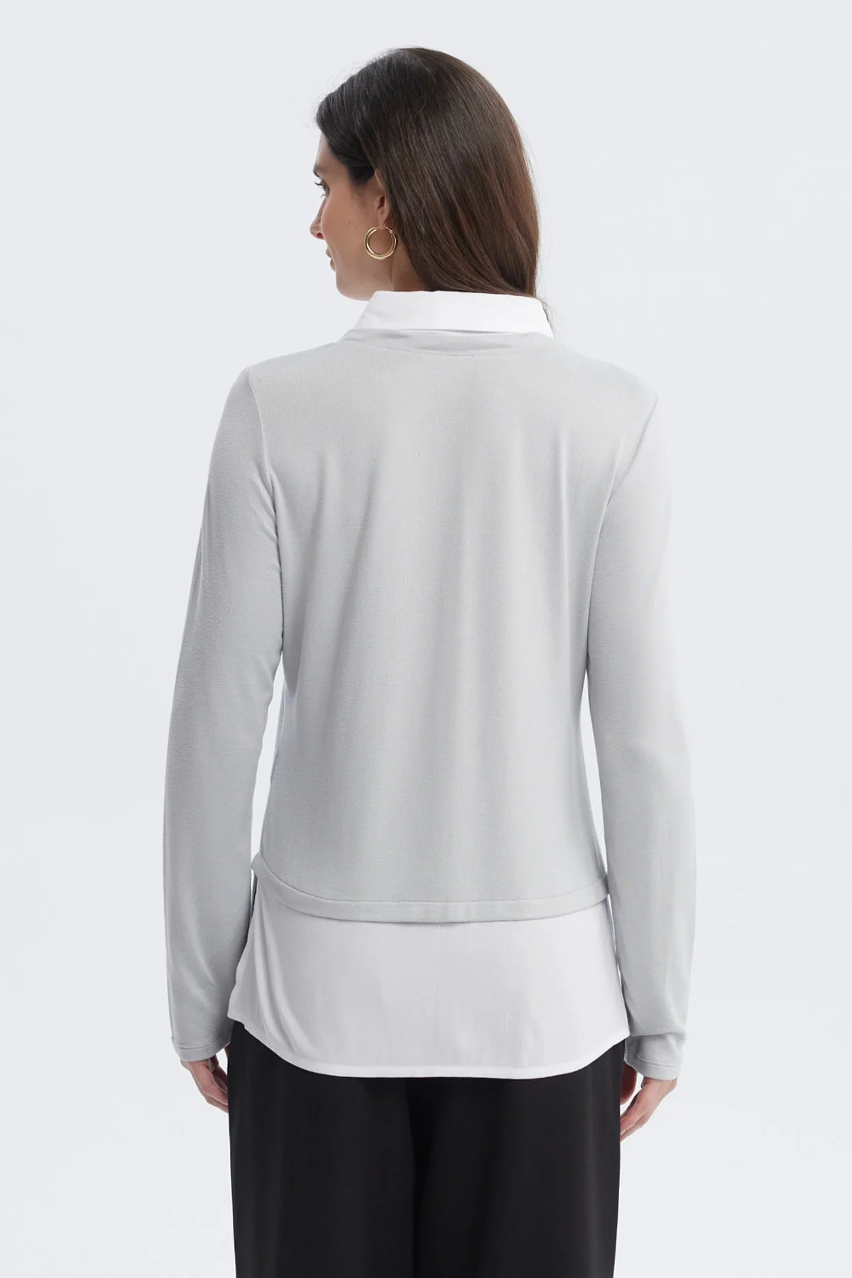 Sweater Mujer Casual Gris - Image 3