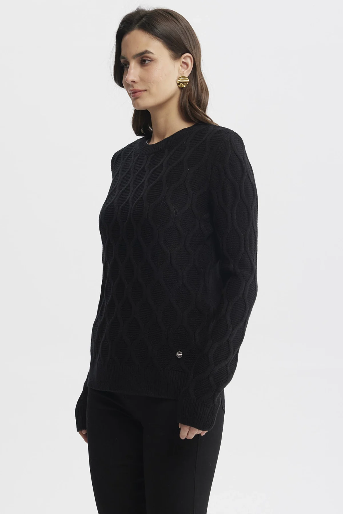 Sweater Mujer Casual Negro - Image 2