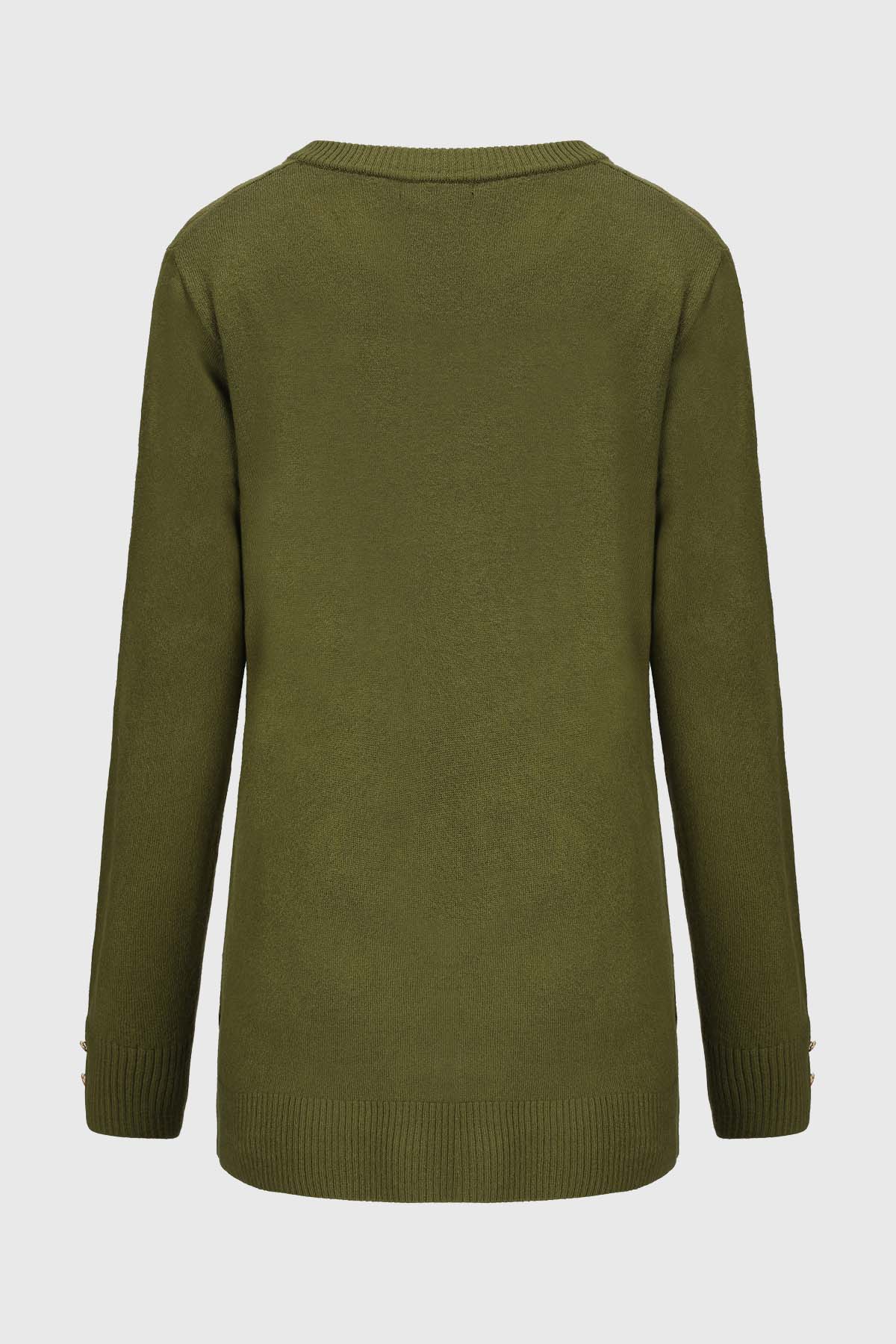 Sweater Mujer Cerrado Verde - Image 2