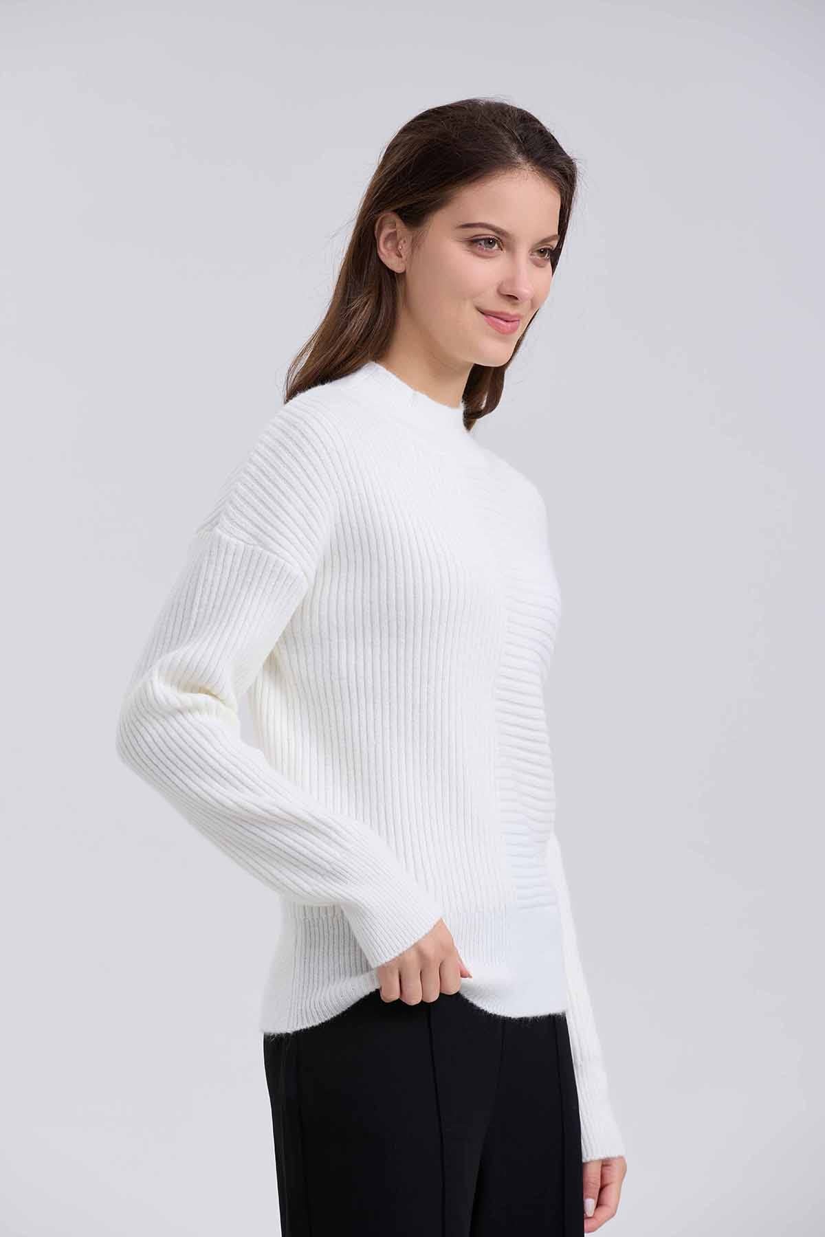 Sweater Mujer Chenille Crudo - Image 2