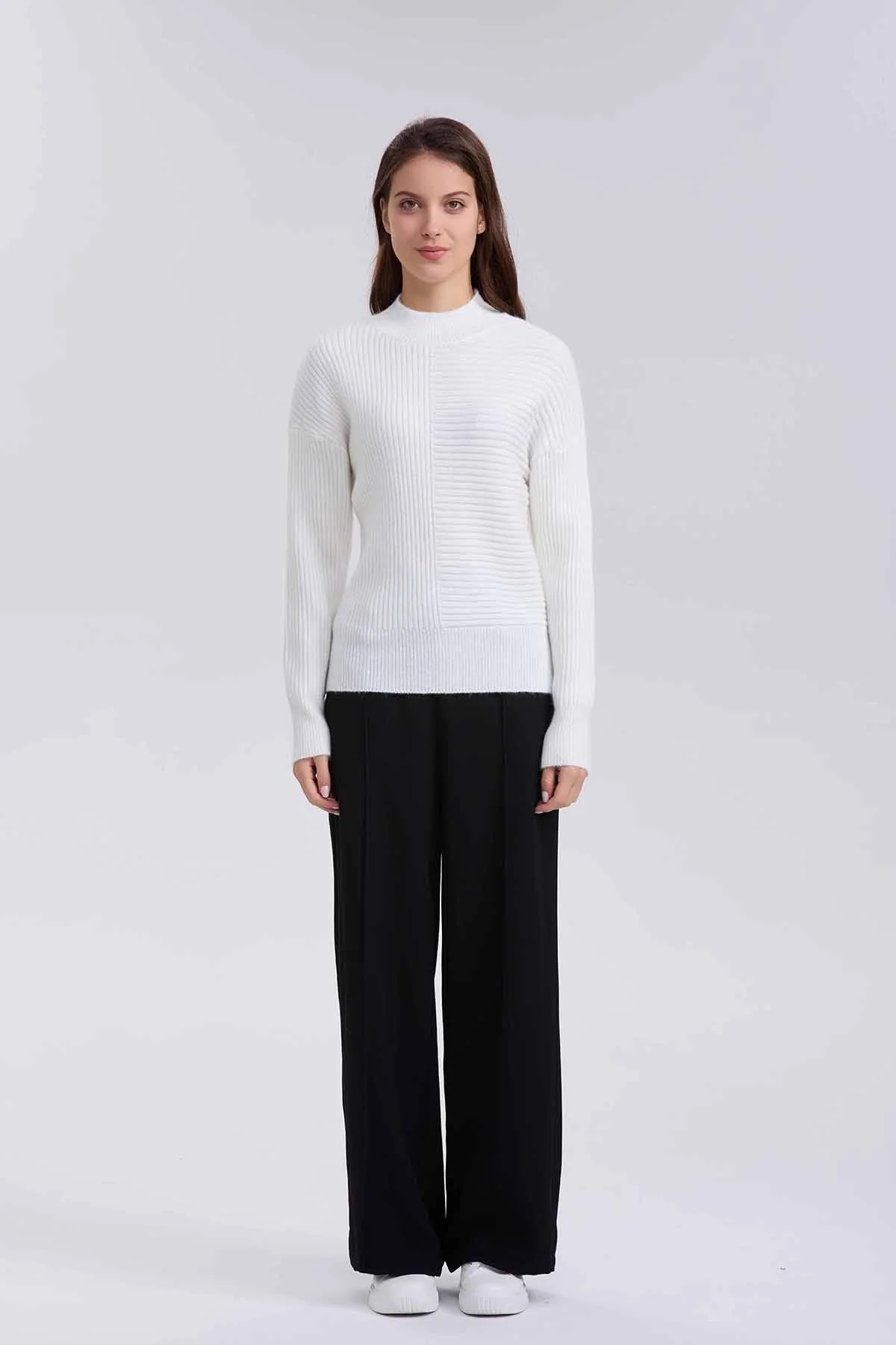 Sweater Mujer Chenille Crudo - Image 4