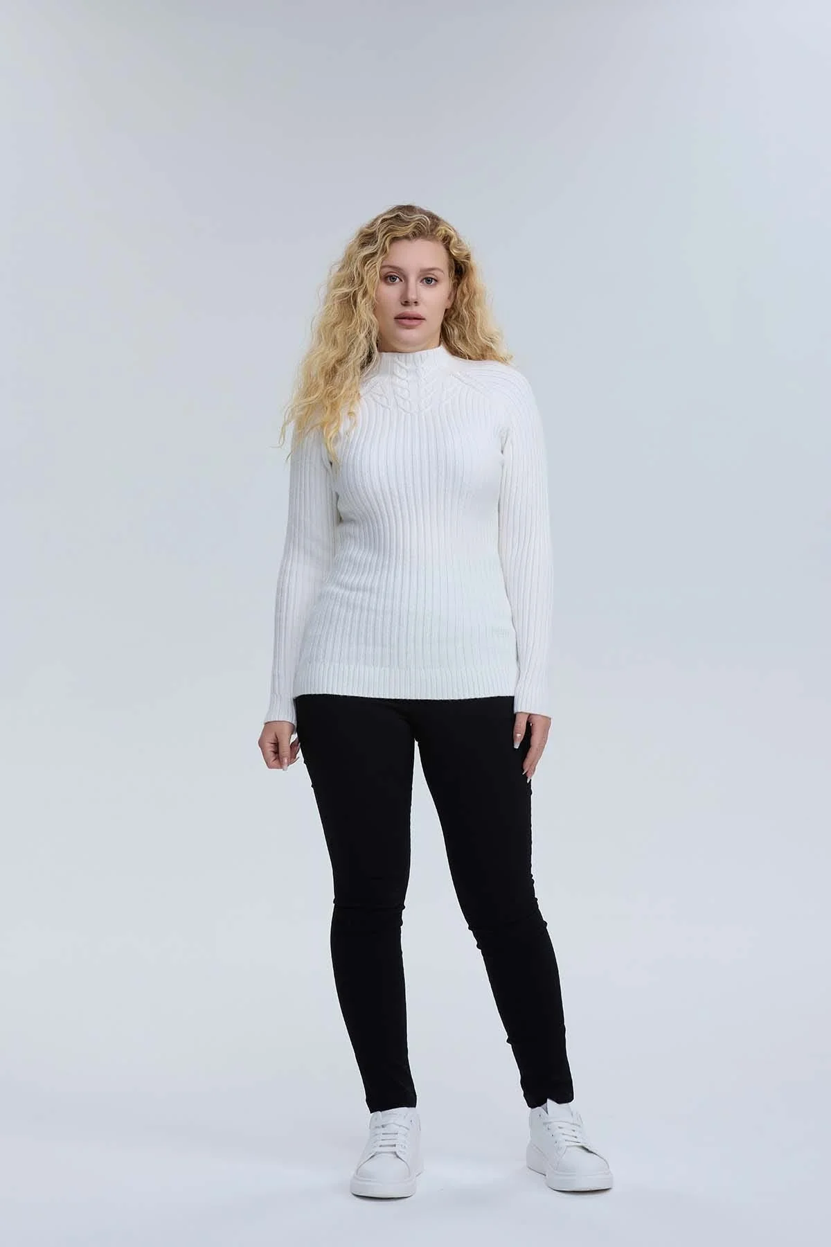 Sweater Mujer Chenille Crudo - Image 4