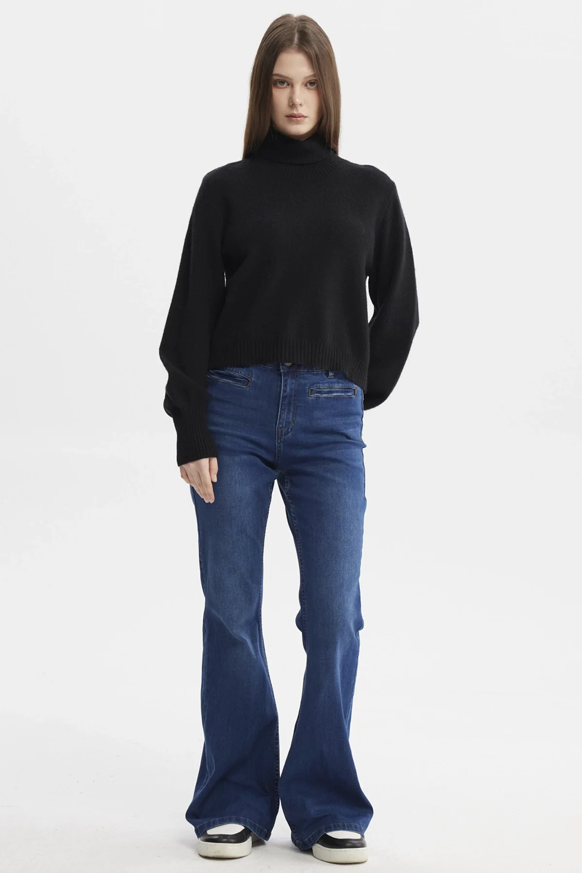 Sweater Mujer Chenille Negro - Image 4