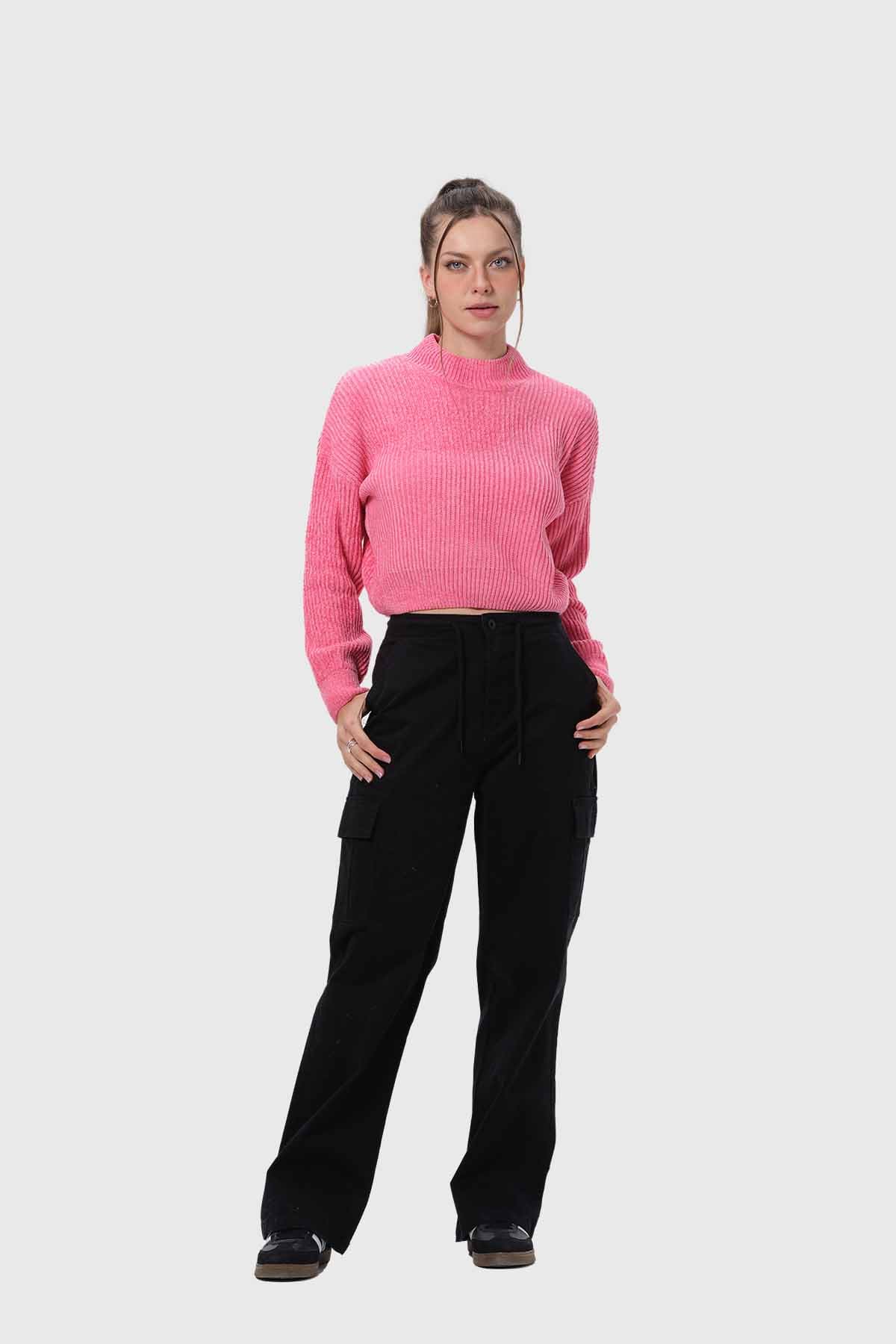 Sweater Mujer Chenille Rosado - Image 4