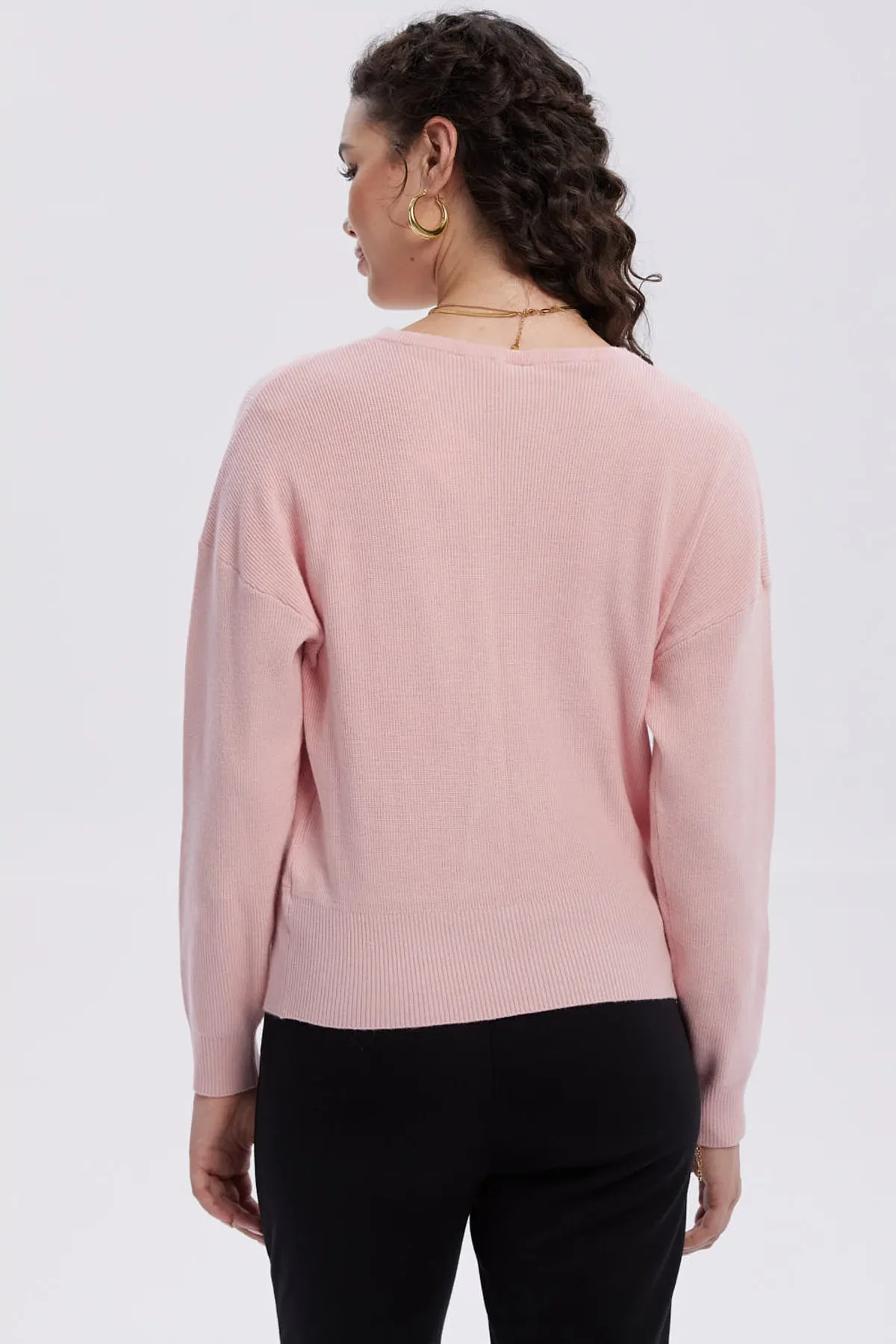 Sweater Mujer Delantero Palo Rosa - Image 3