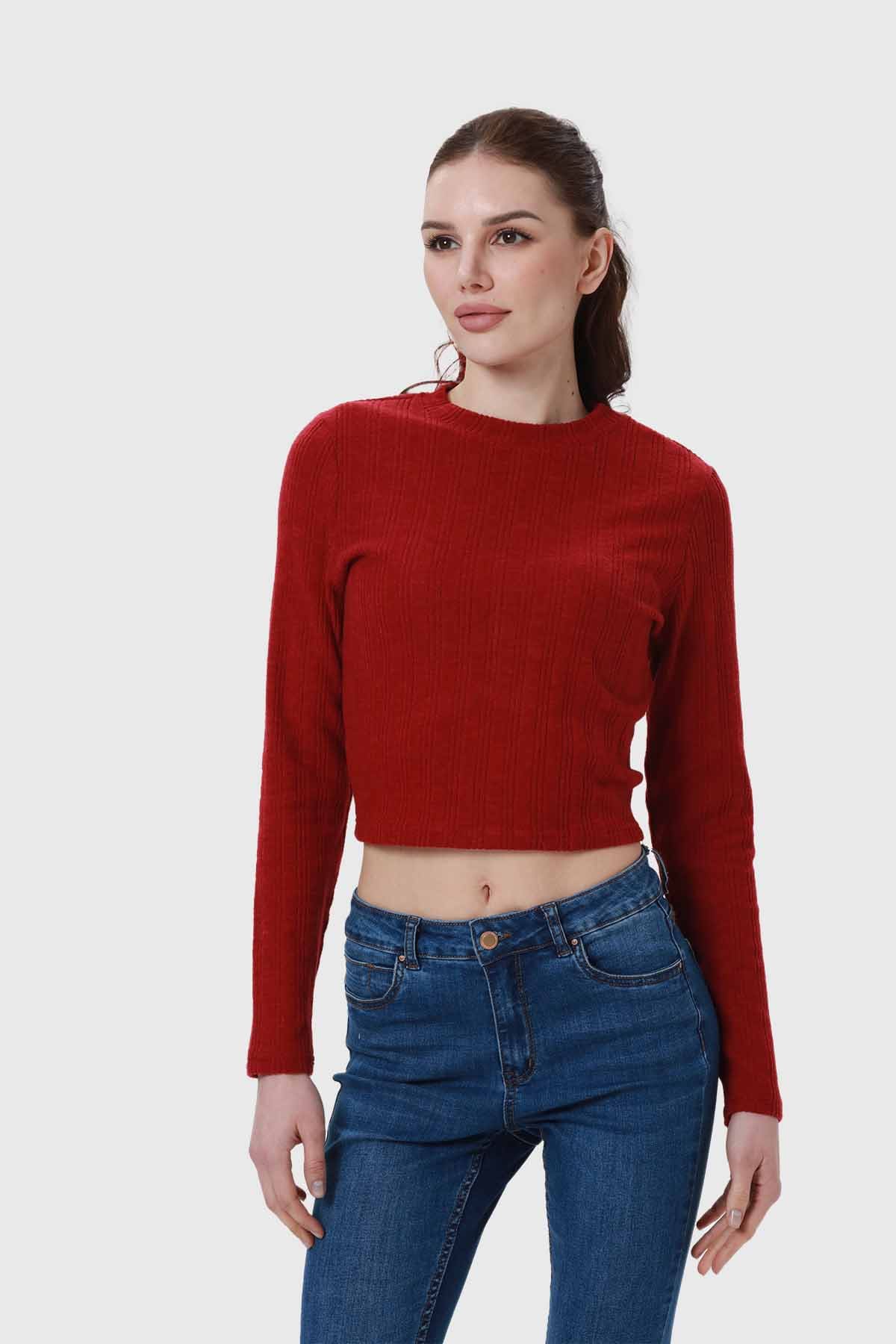 Sweater Mujer Detalle Rojo - Image 2