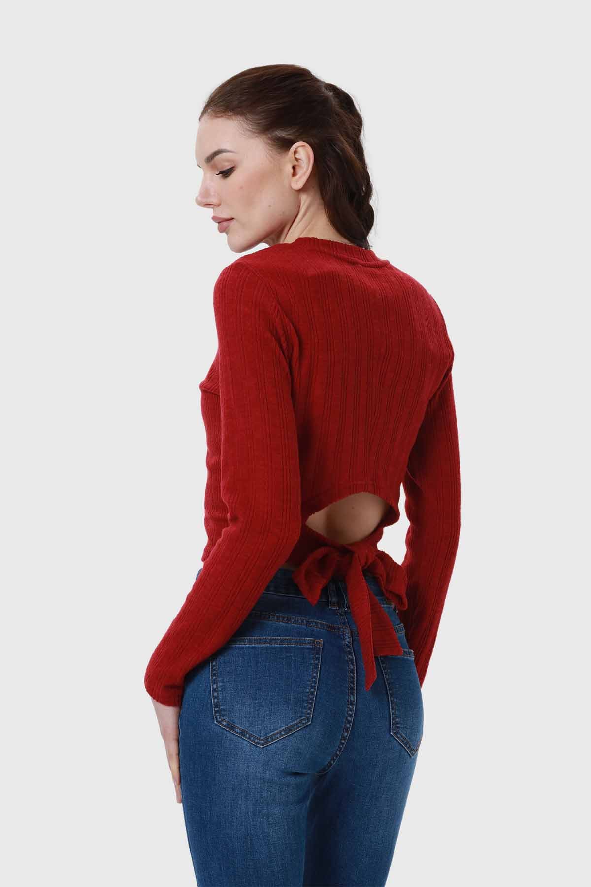 Sweater Mujer Detalle Rojo - Image 3