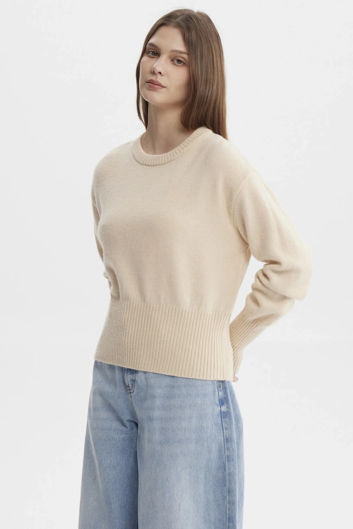 Sweater Mujer Juvenil Beige - Image 2