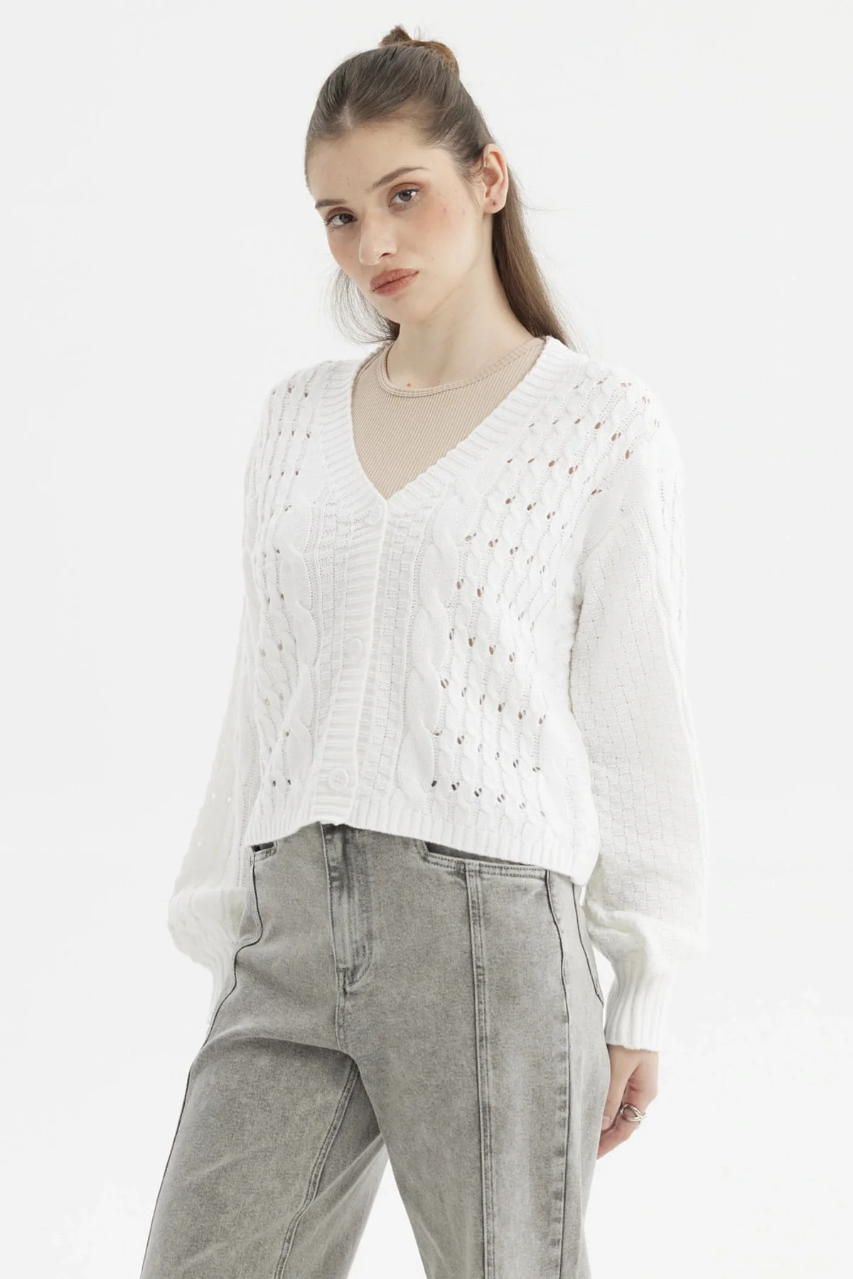 Sweater Mujer Juvenil Blanco - Image 2