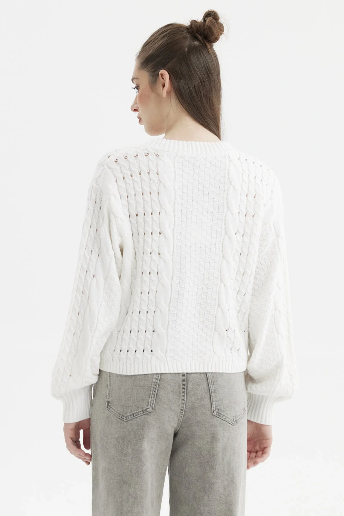 Sweater Mujer Juvenil Blanco - Image 3