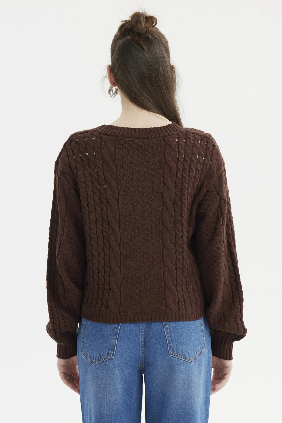 Sweater Mujer Juvenil Café Oscuro - Image 3